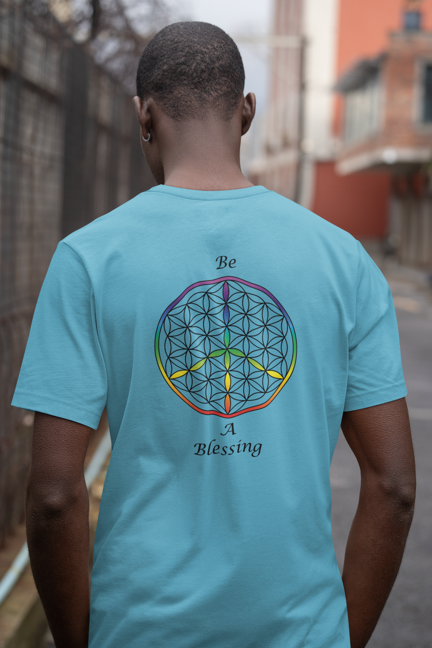 Be A Blessing Tee (back, black text)