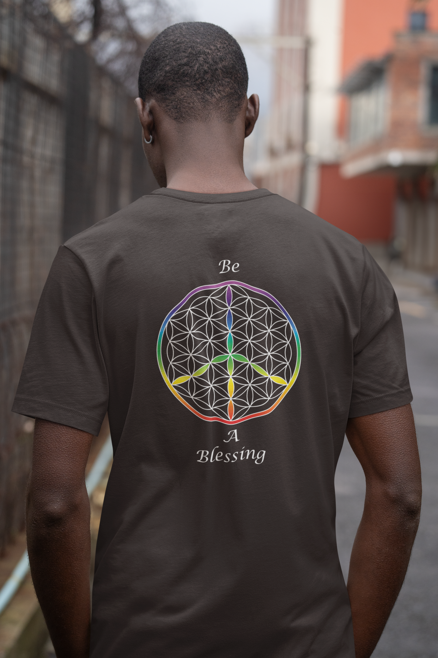Be A Blessing Tee (back, white text)