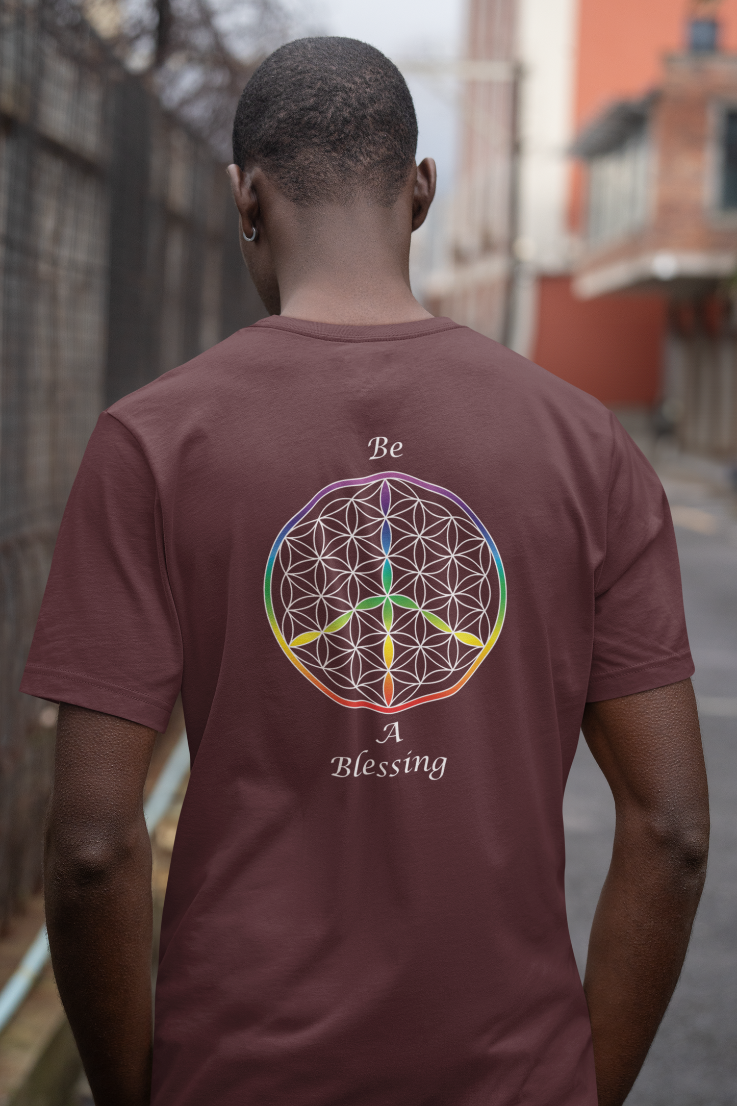 Be A Blessing Tee (back, white text)
