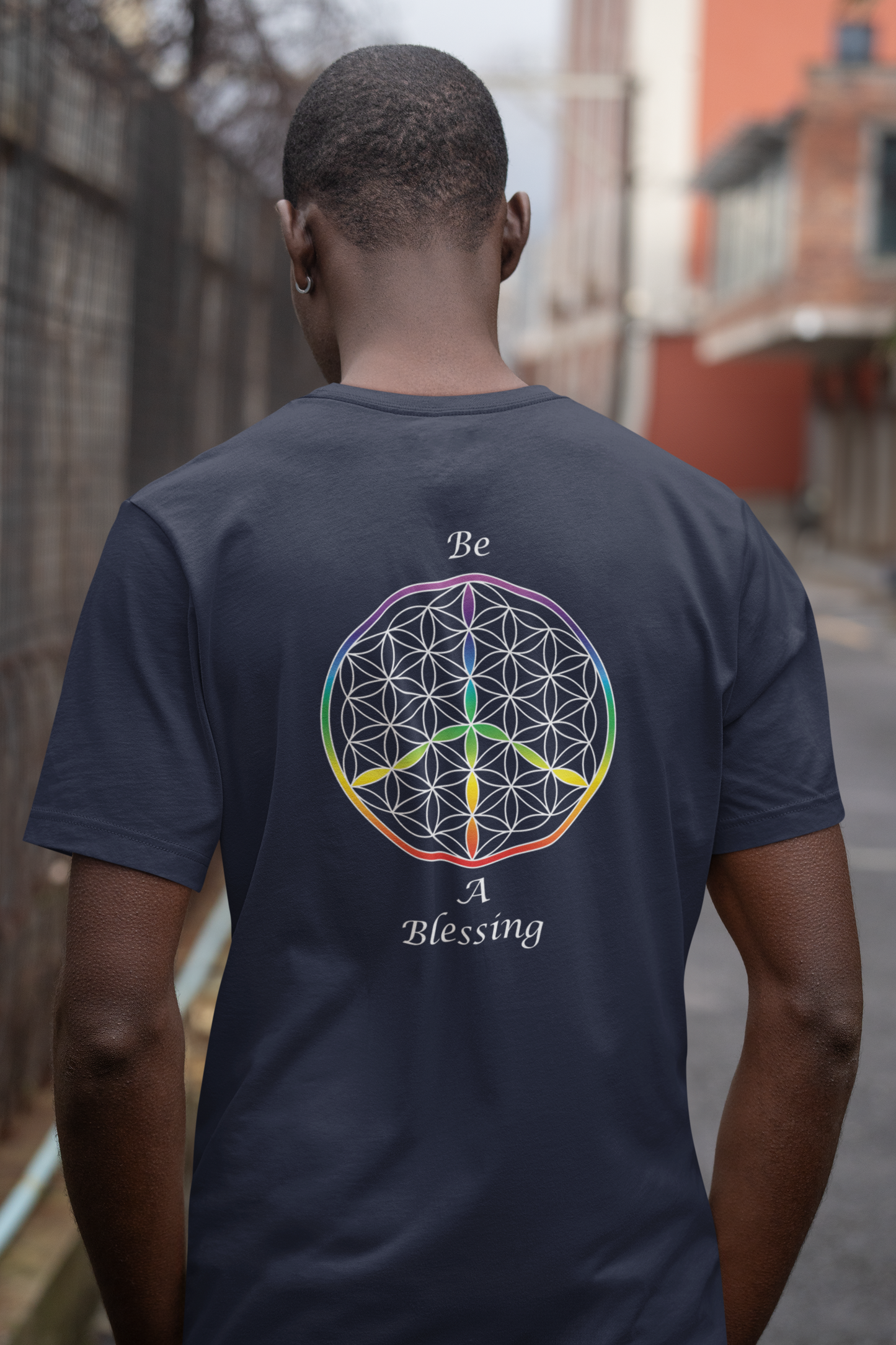 Be A Blessing Tee (back, white text)