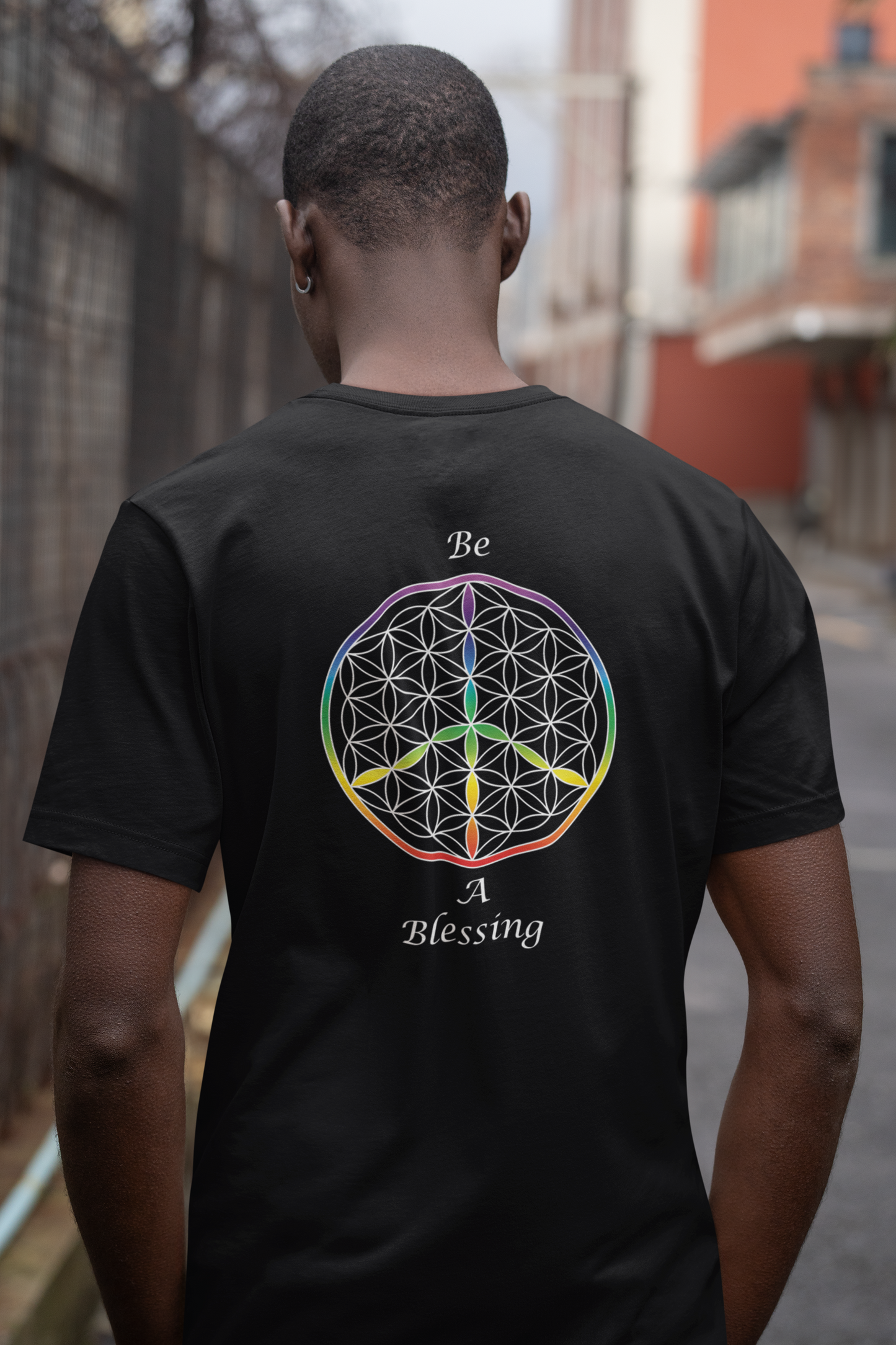 Be A Blessing Tee (back, white text)