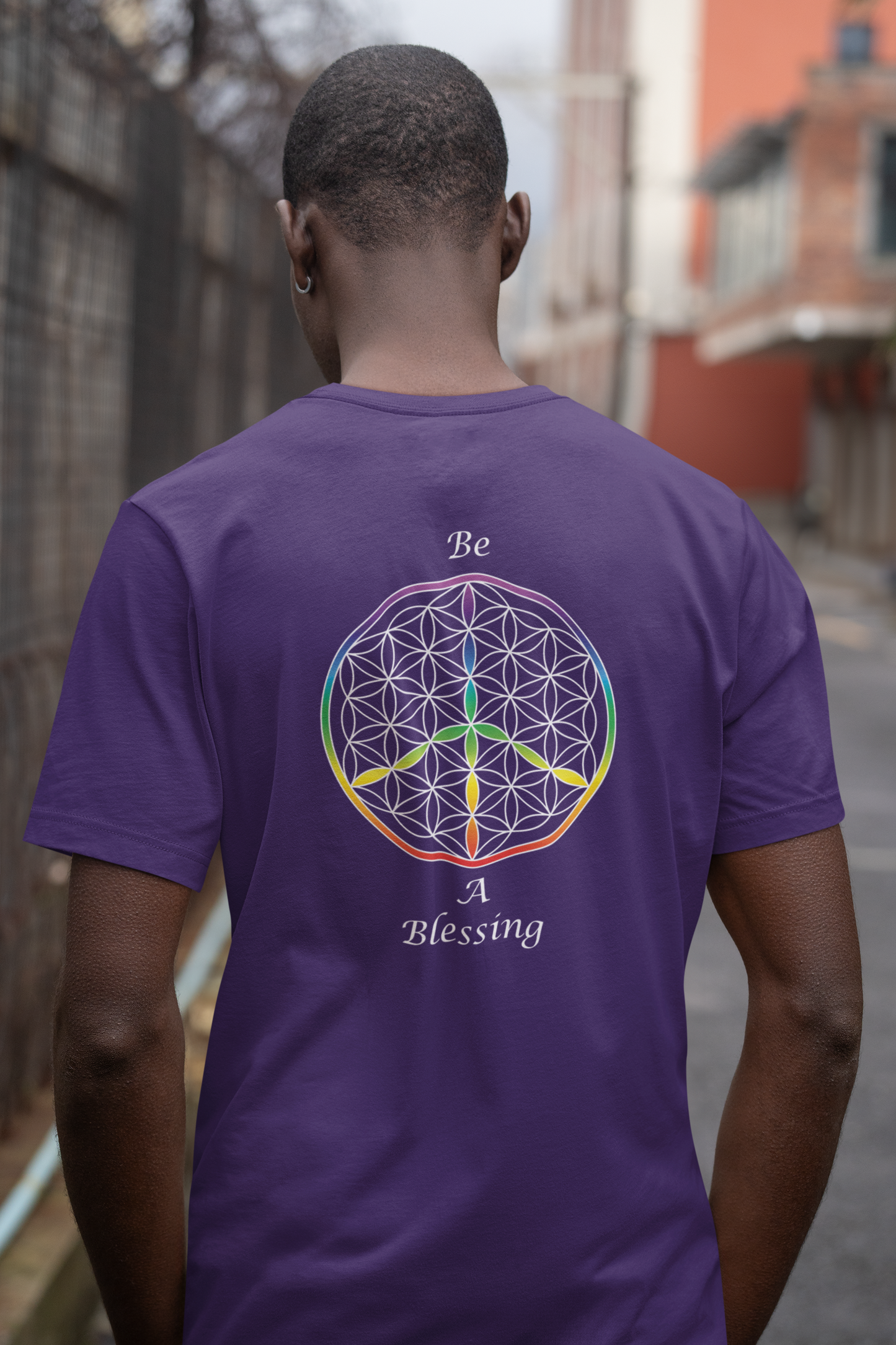 Be A Blessing Tee (back, white text)