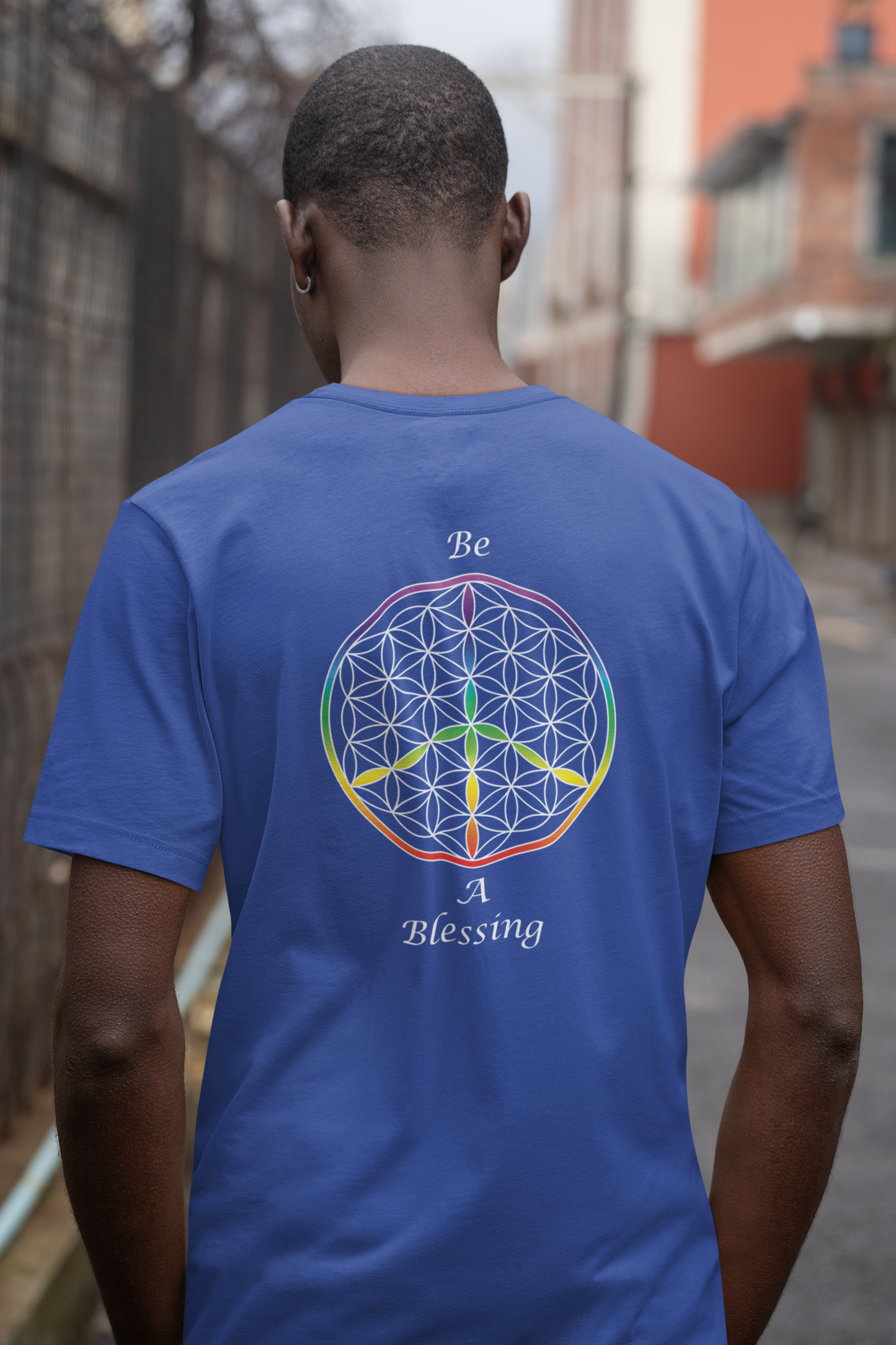 Be A Blessing Tee (back, white text)