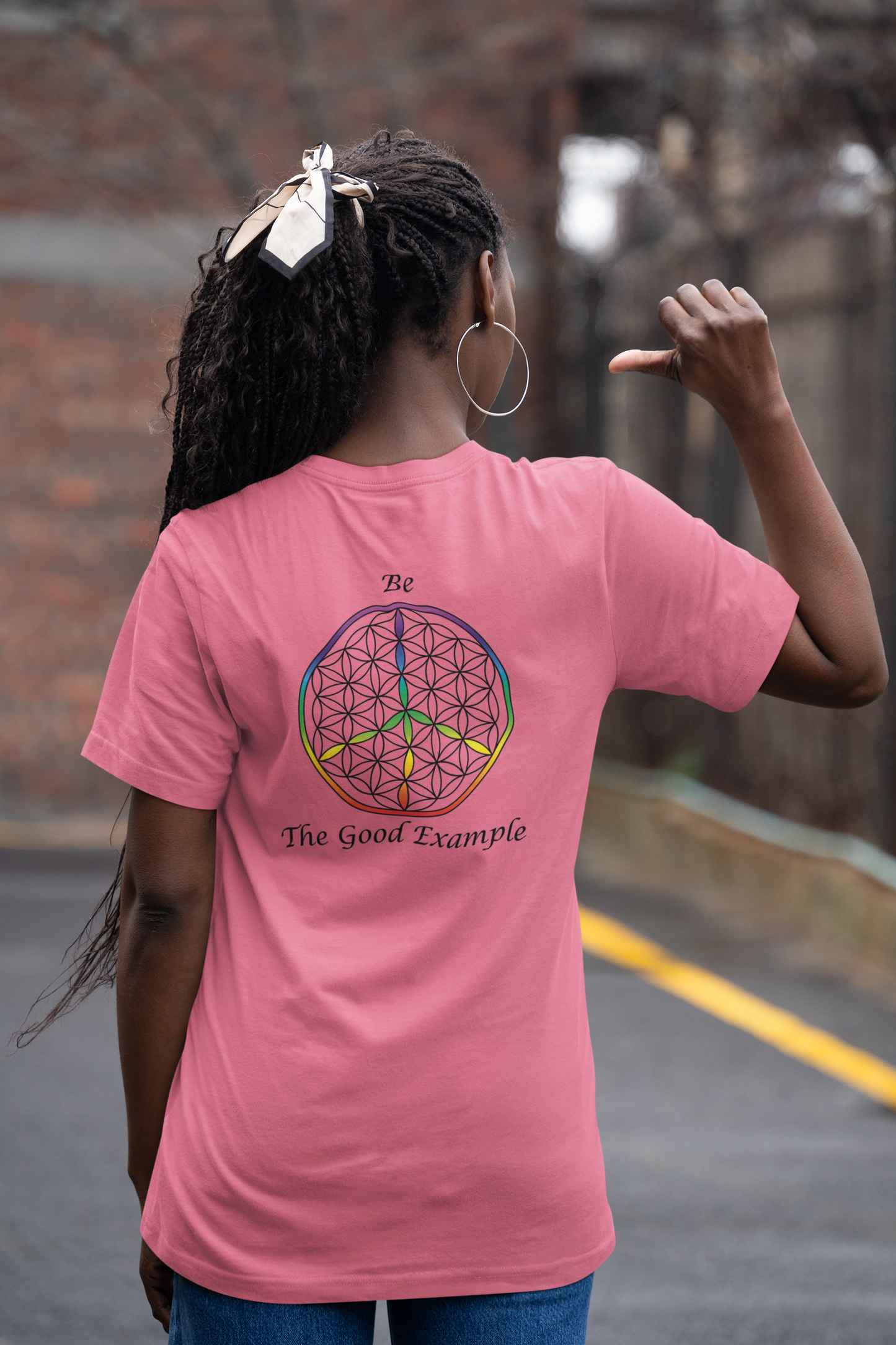Be The Good Example Tee (back, black text)