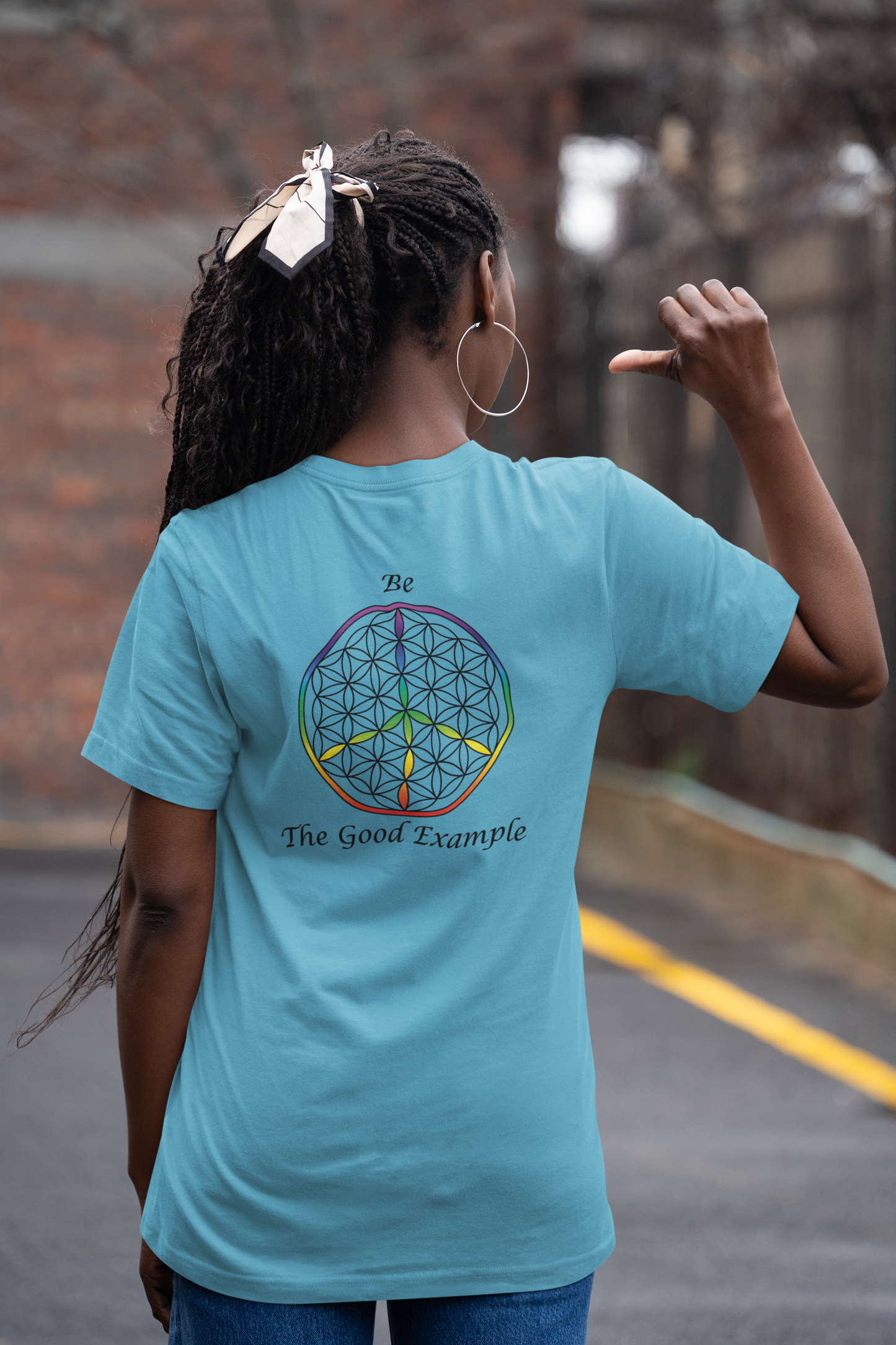 Be The Good Example Tee (back, black text)