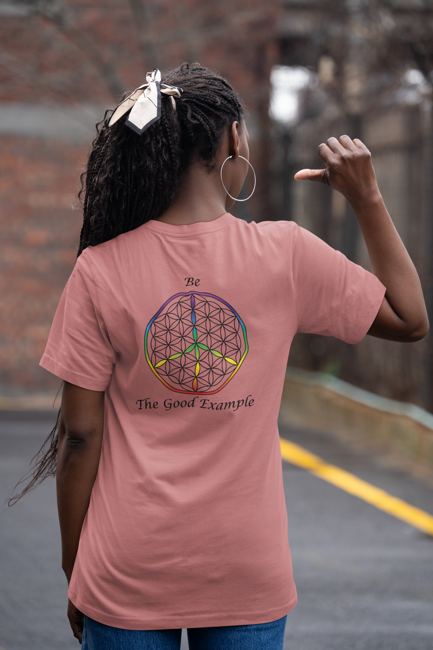 Be The Good Example Tee (back, black text)