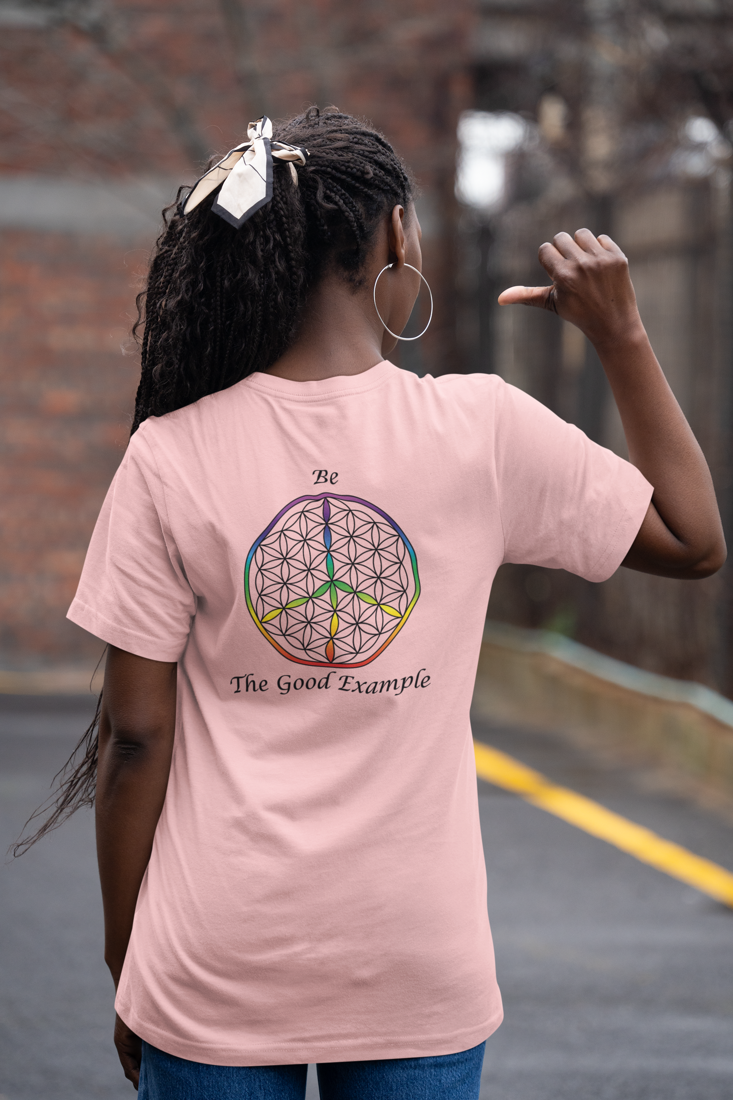 Be The Good Example Tee (back, black text)