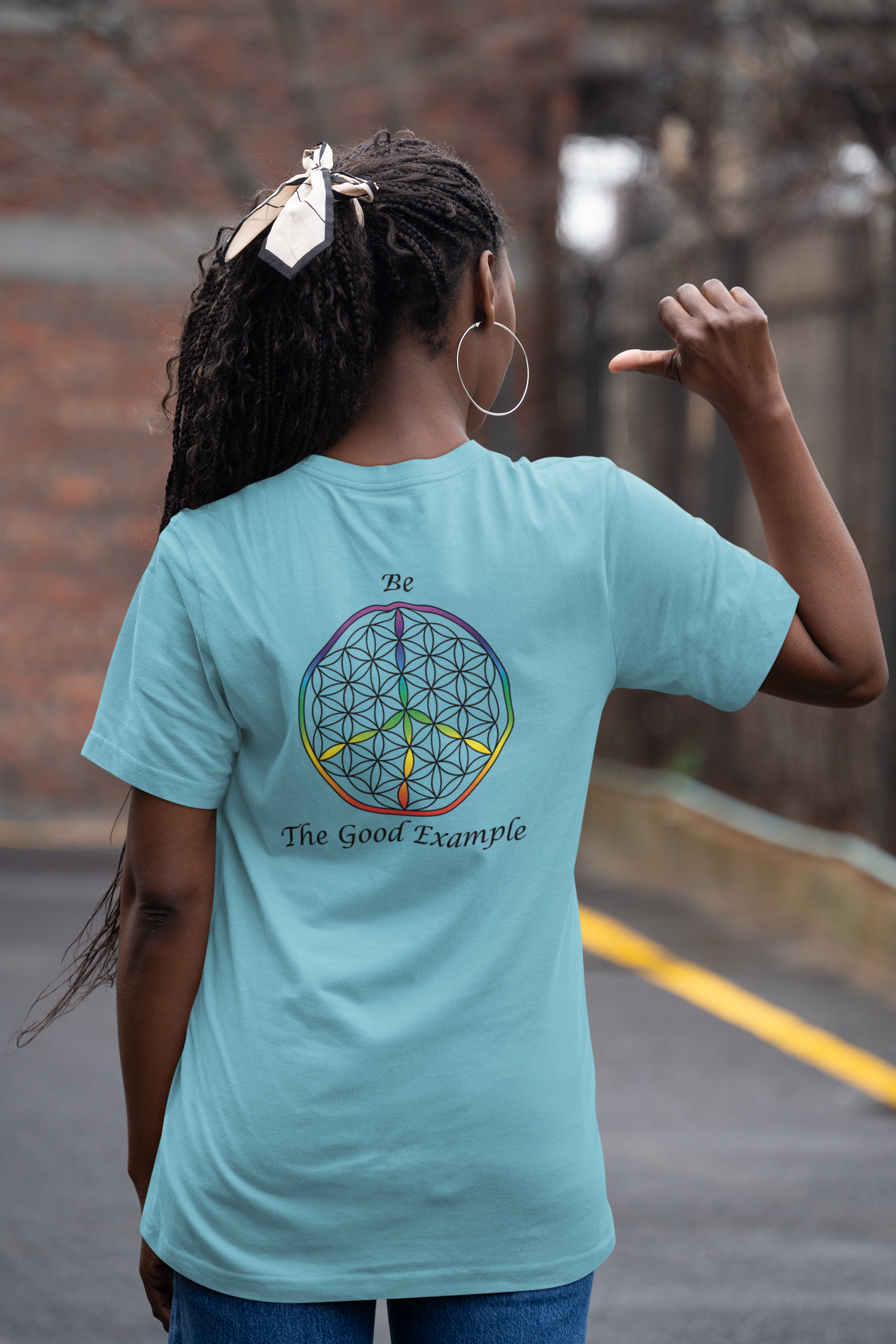 Be The Good Example Tee (back, black text)