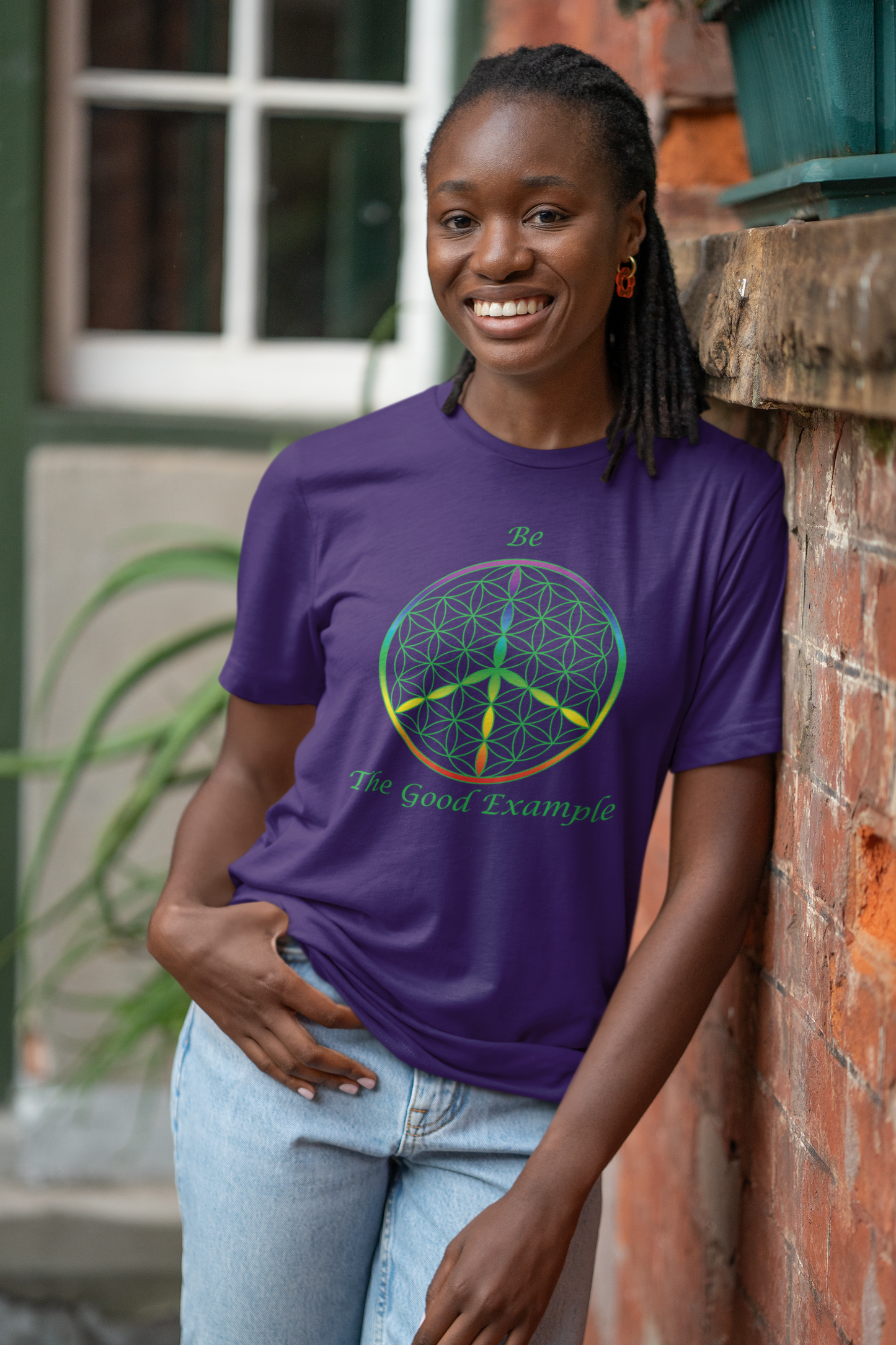 Be the Good Example Tee (front, green text)