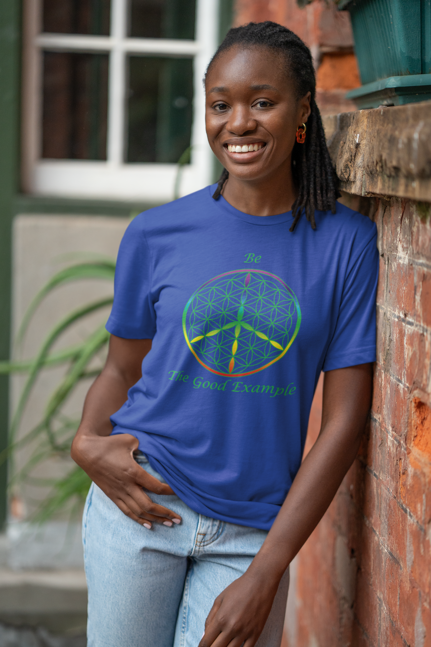 Be the Good Example Tee (front, green text)