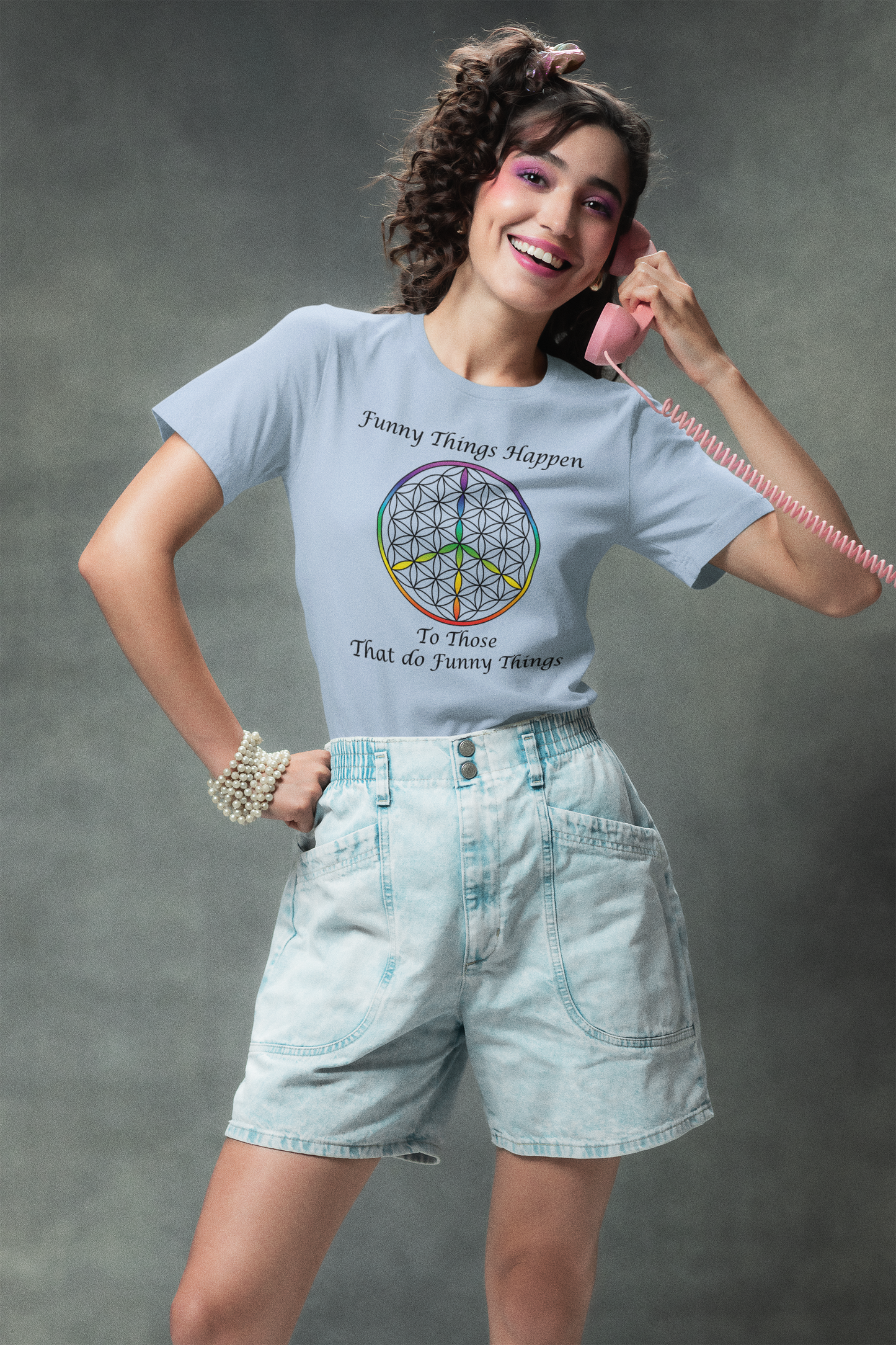 Funny Things Happen Tee (front, black text)