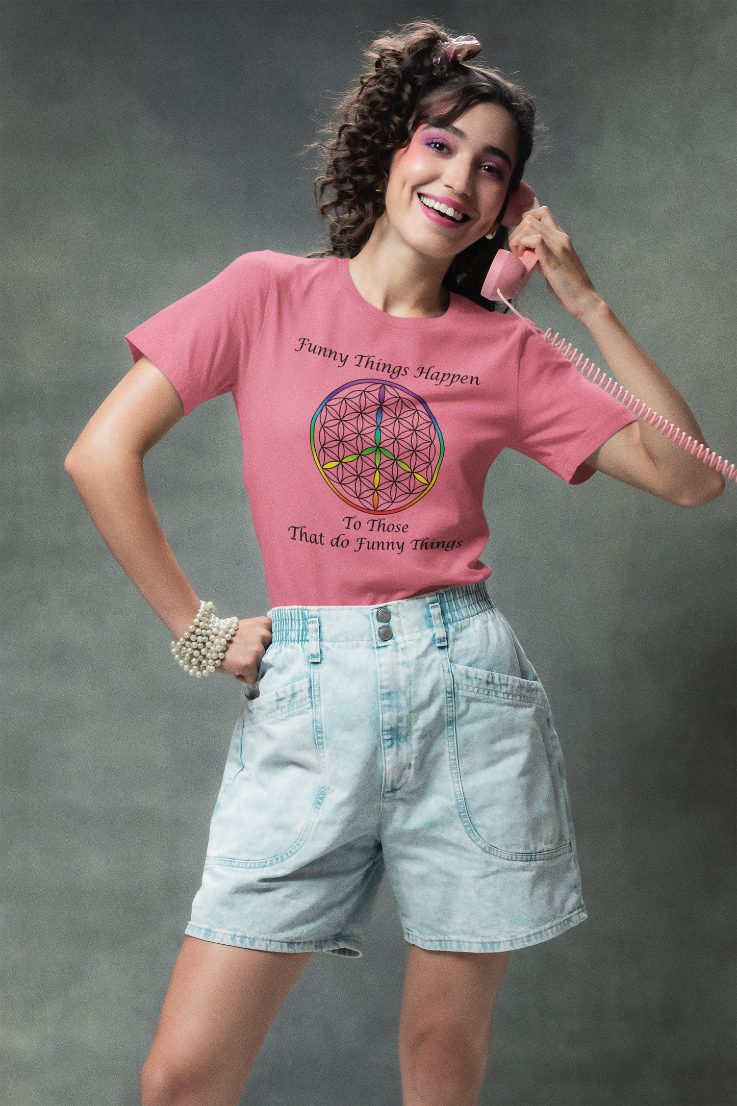 Funny Things Happen Tee (front, black text)