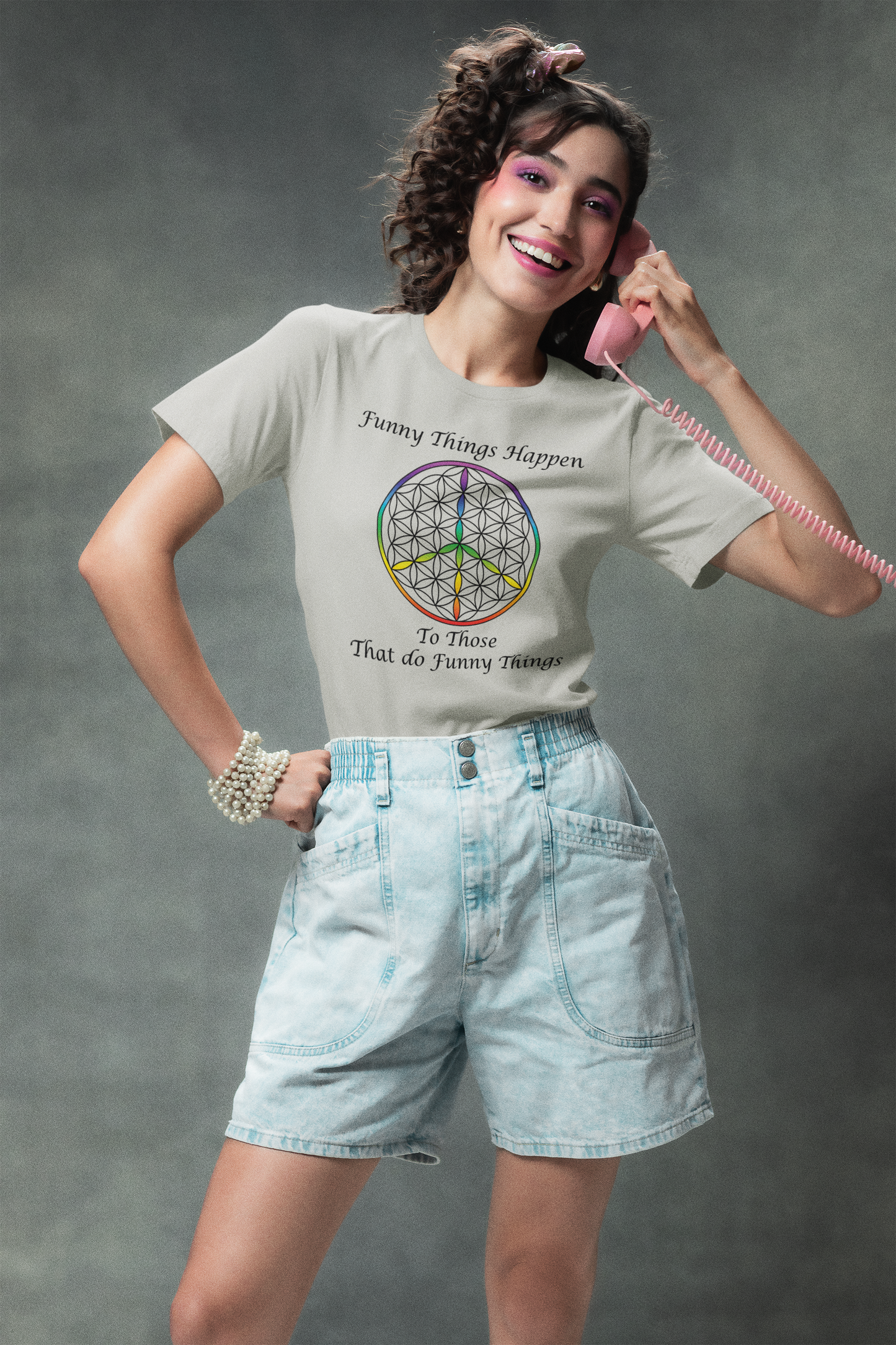 Funny Things Happen Tee (front, black text)
