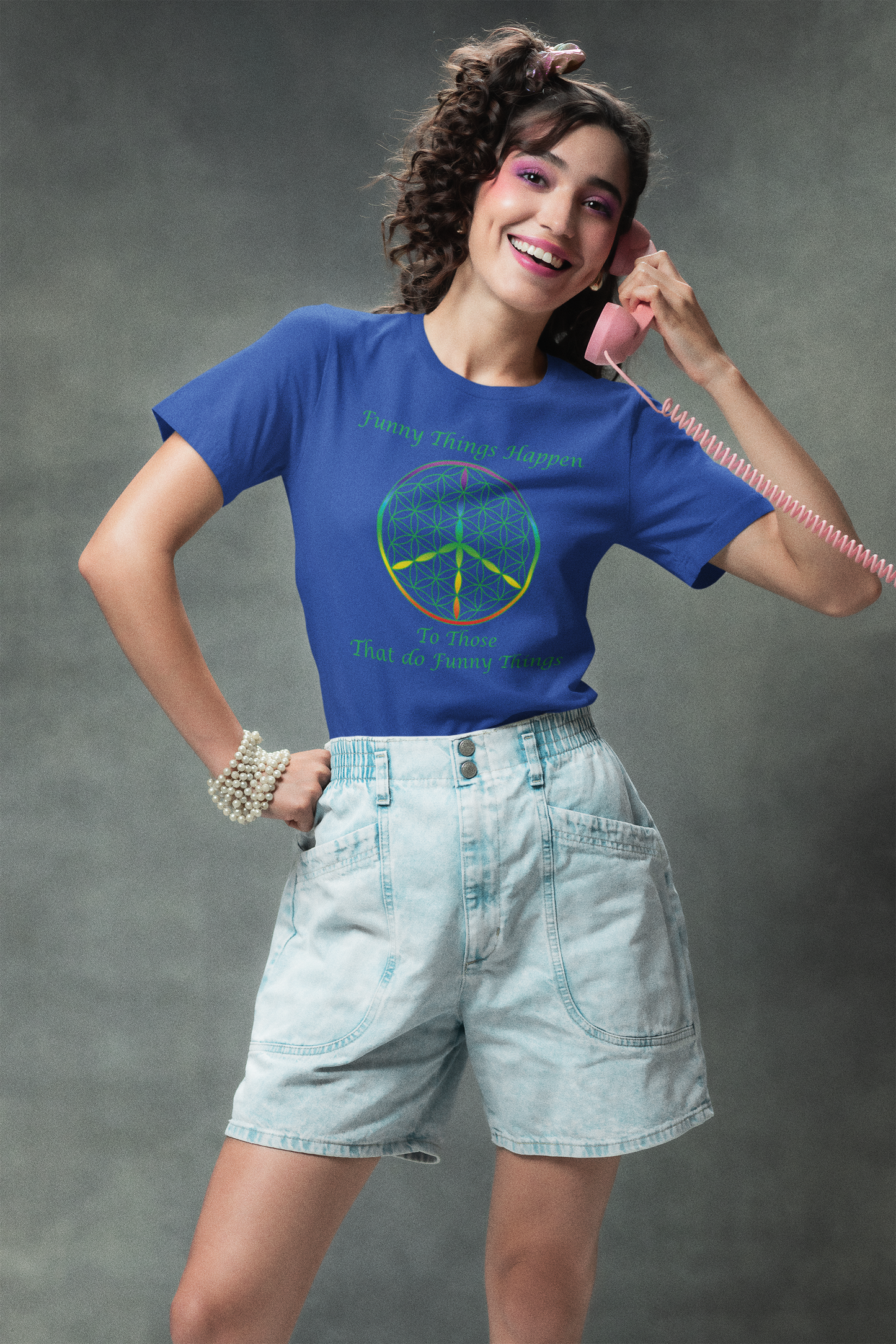 Funny Things Happen Tee (front, green text)