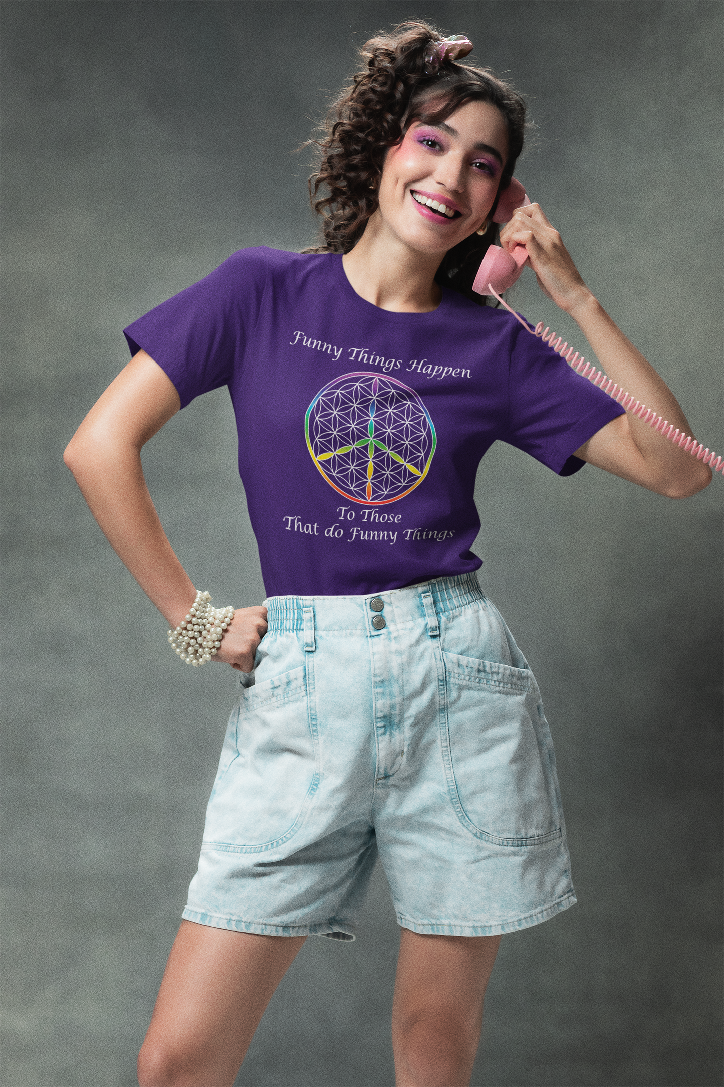 Funny Things Happen Tee (front, white text)