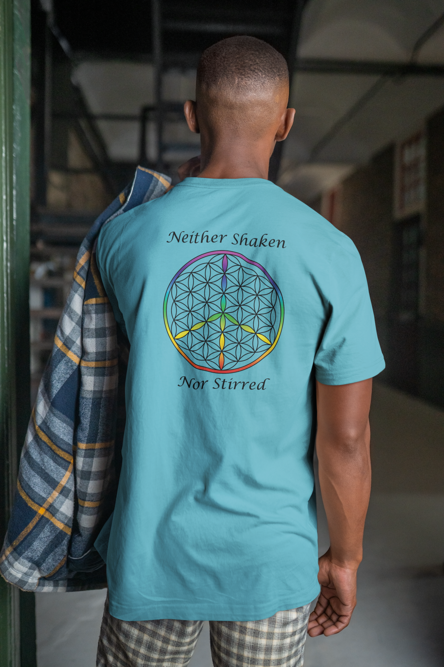 Neither Shaken Nor Stirred Tee (back, black text)