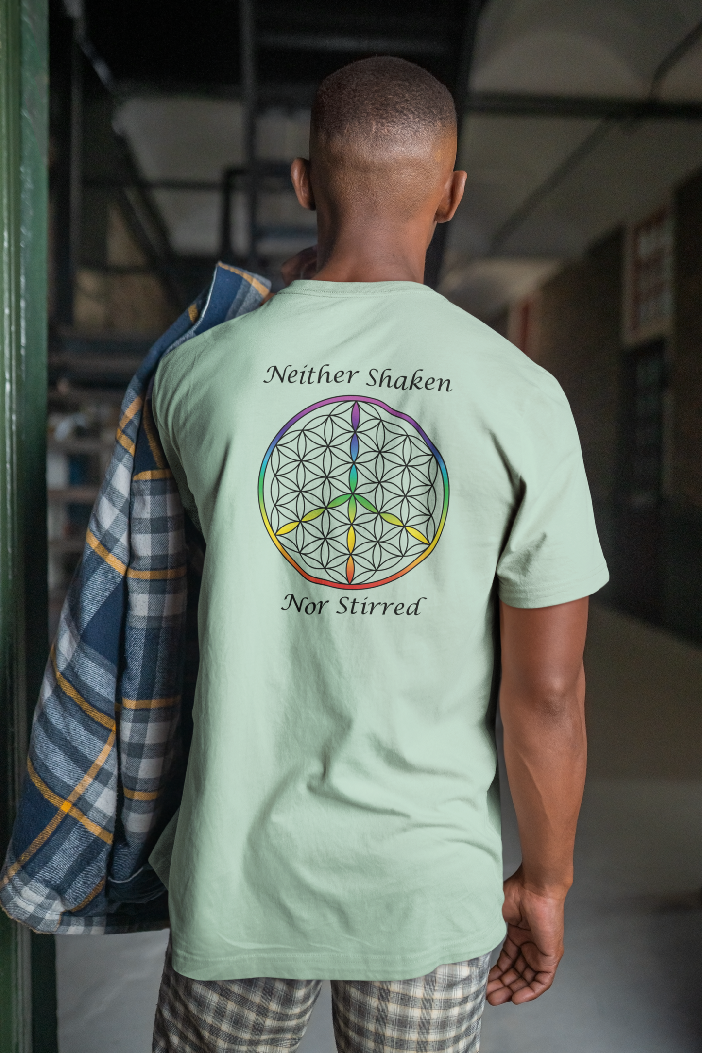 Neither Shaken Nor Stirred Tee (back, black text)