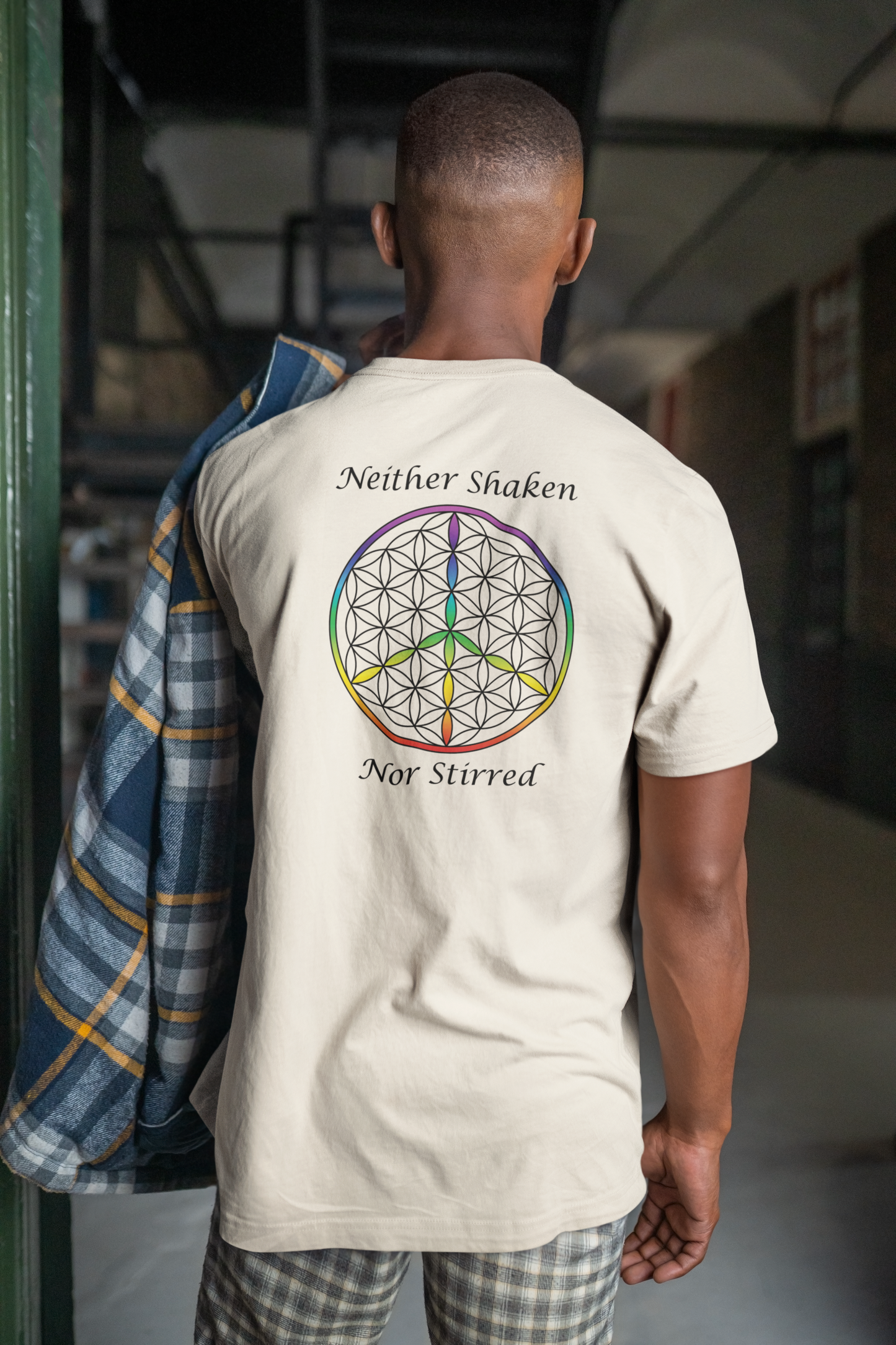 Neither Shaken Nor Stirred Tee (back, black text)