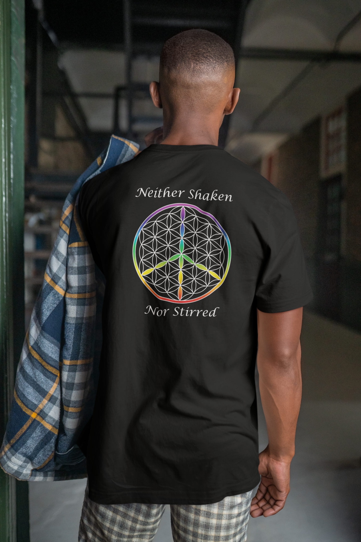 Neither Shaken Nor Stirred Tee (back, white text)