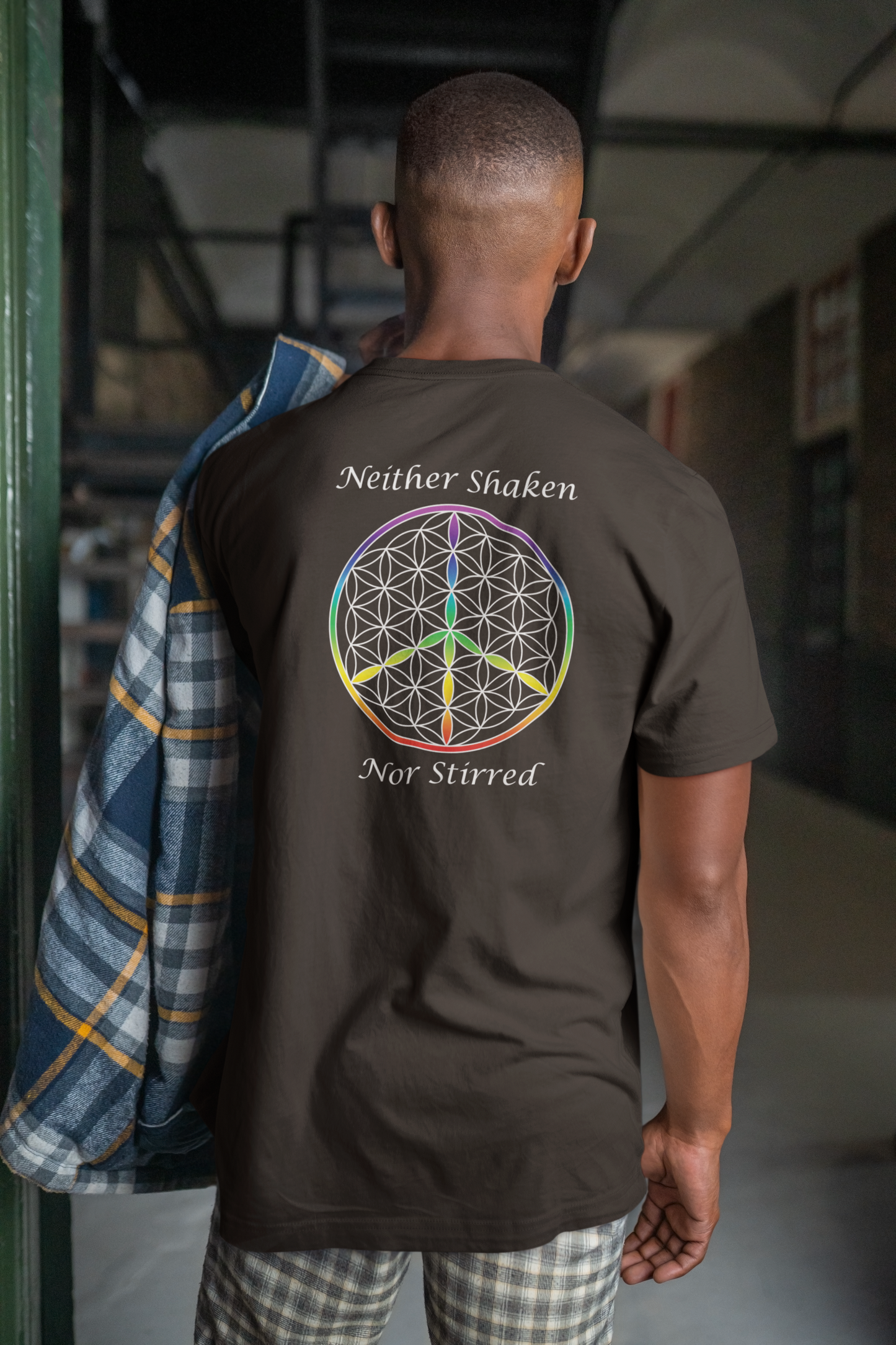 Neither Shaken Nor Stirred Tee (back, white text)