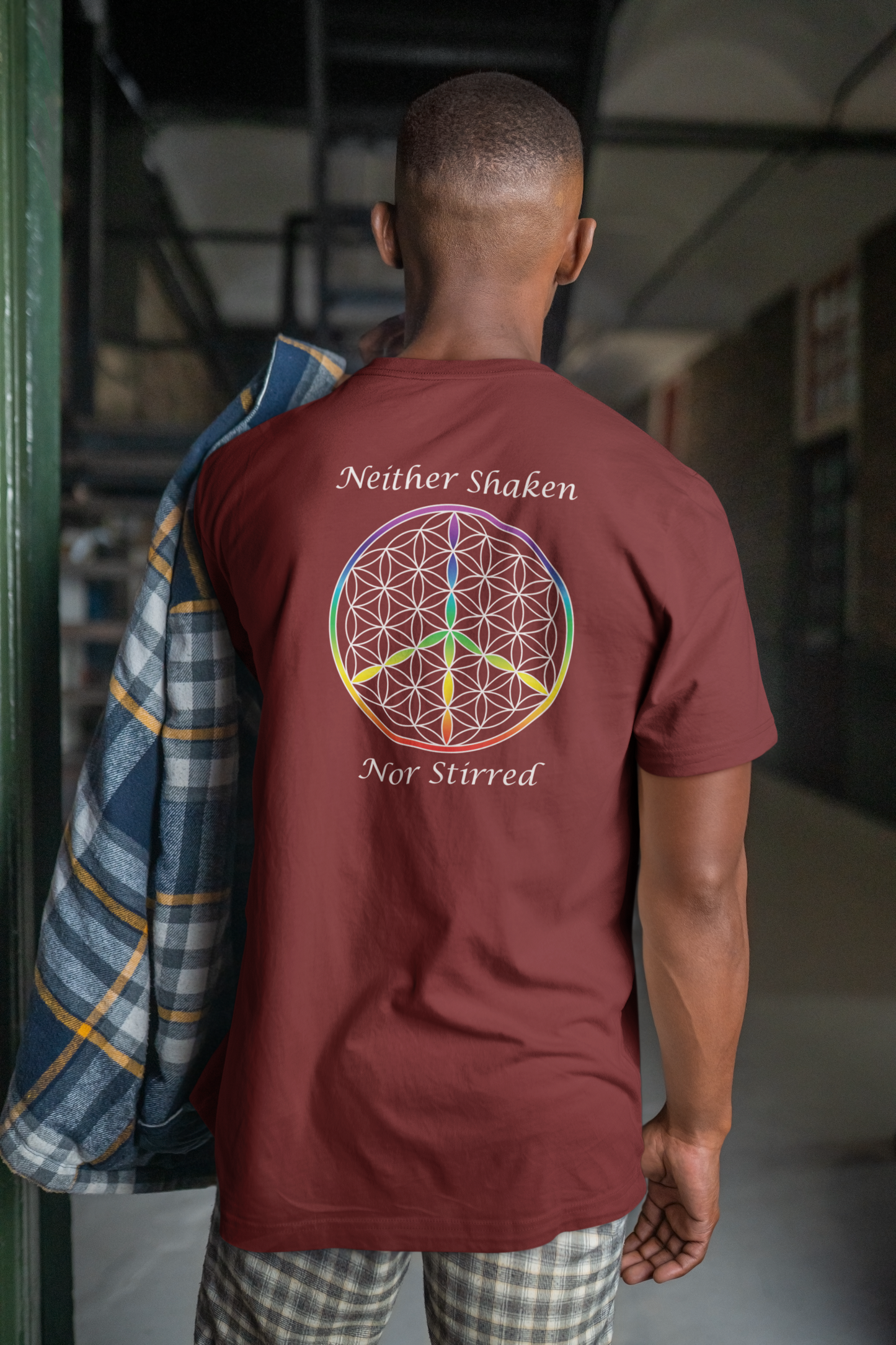 Neither Shaken Nor Stirred Tee (back, white text)