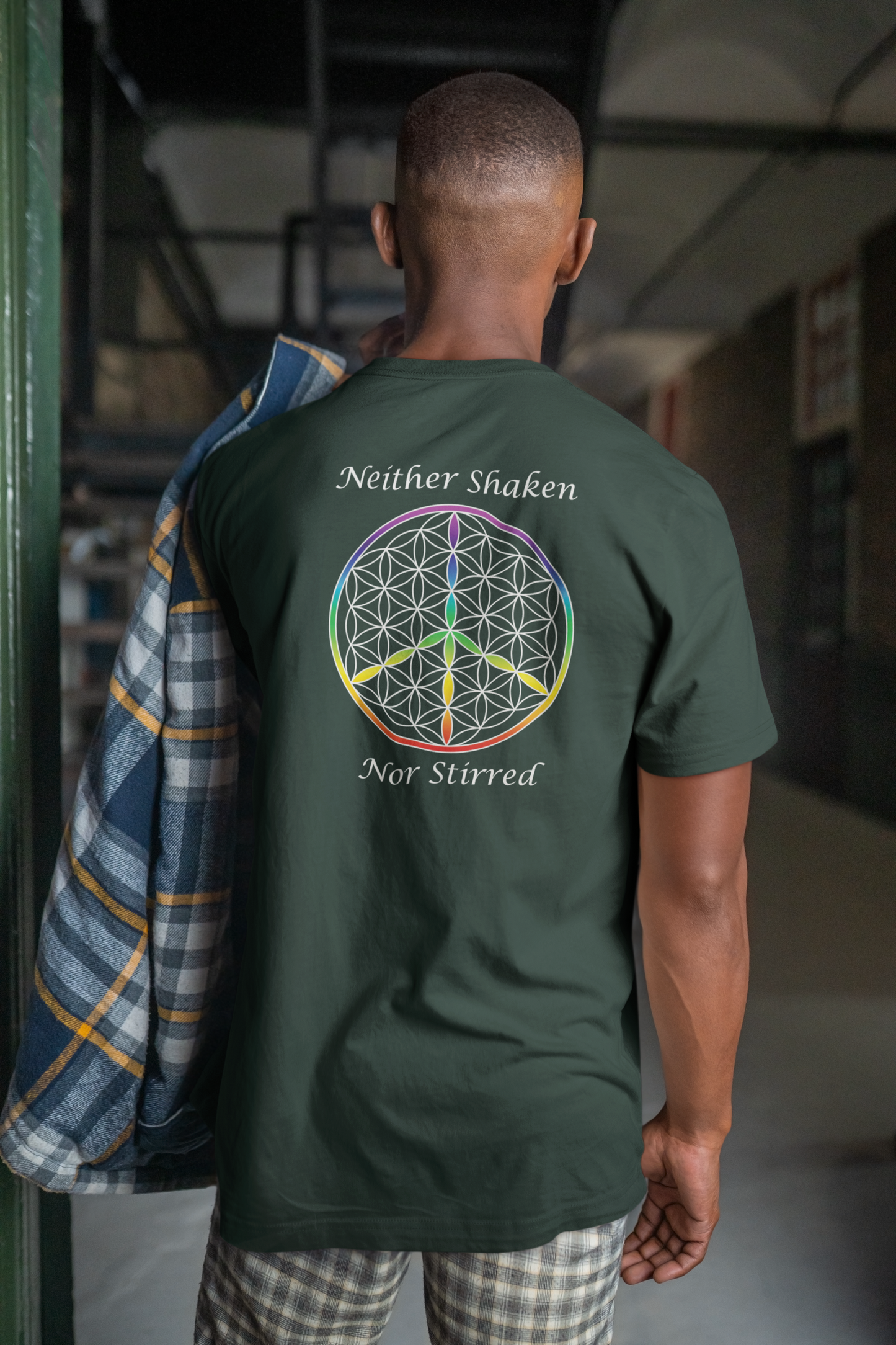 Neither Shaken Nor Stirred Tee (back, white text)