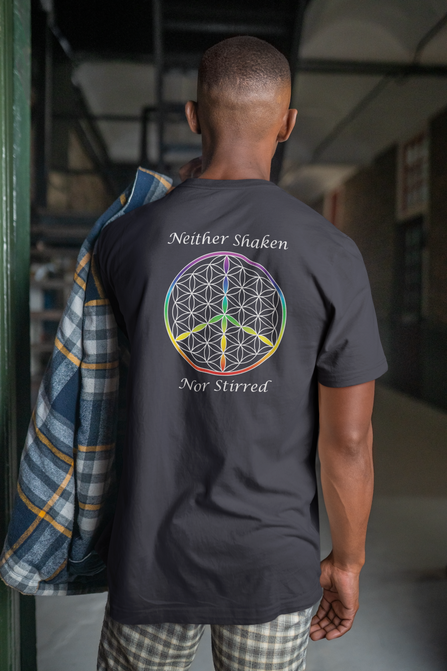 Neither Shaken Nor Stirred Tee (back, white text)