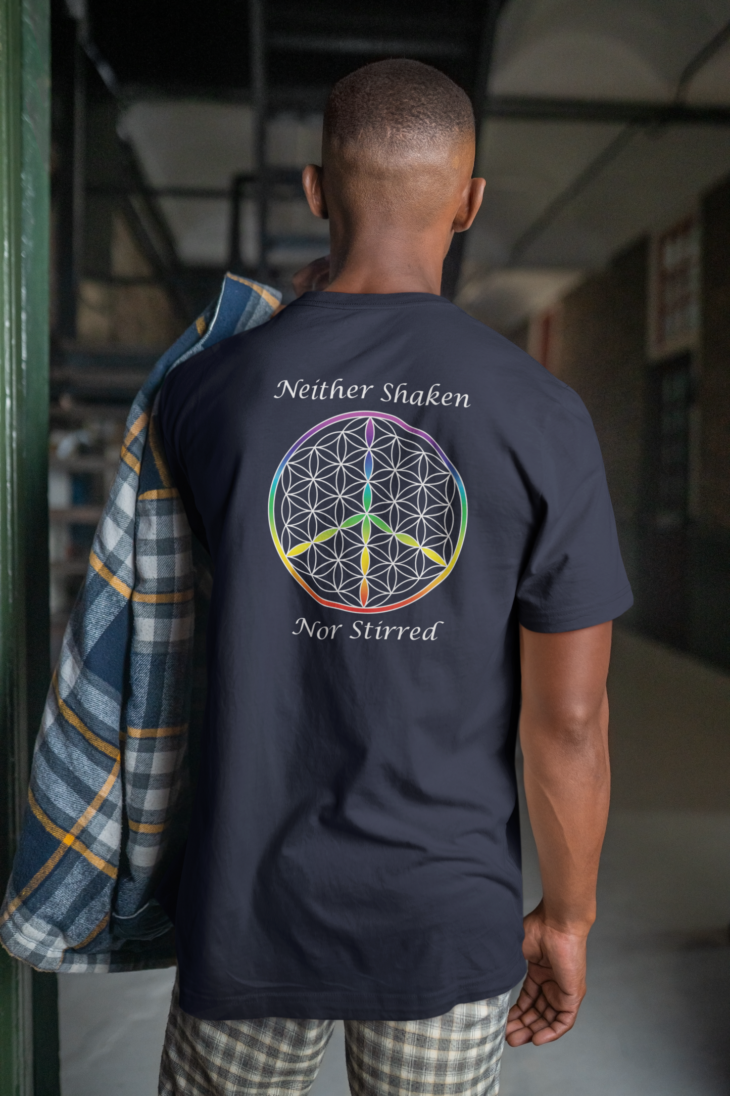 Neither Shaken Nor Stirred Tee (back, white text)