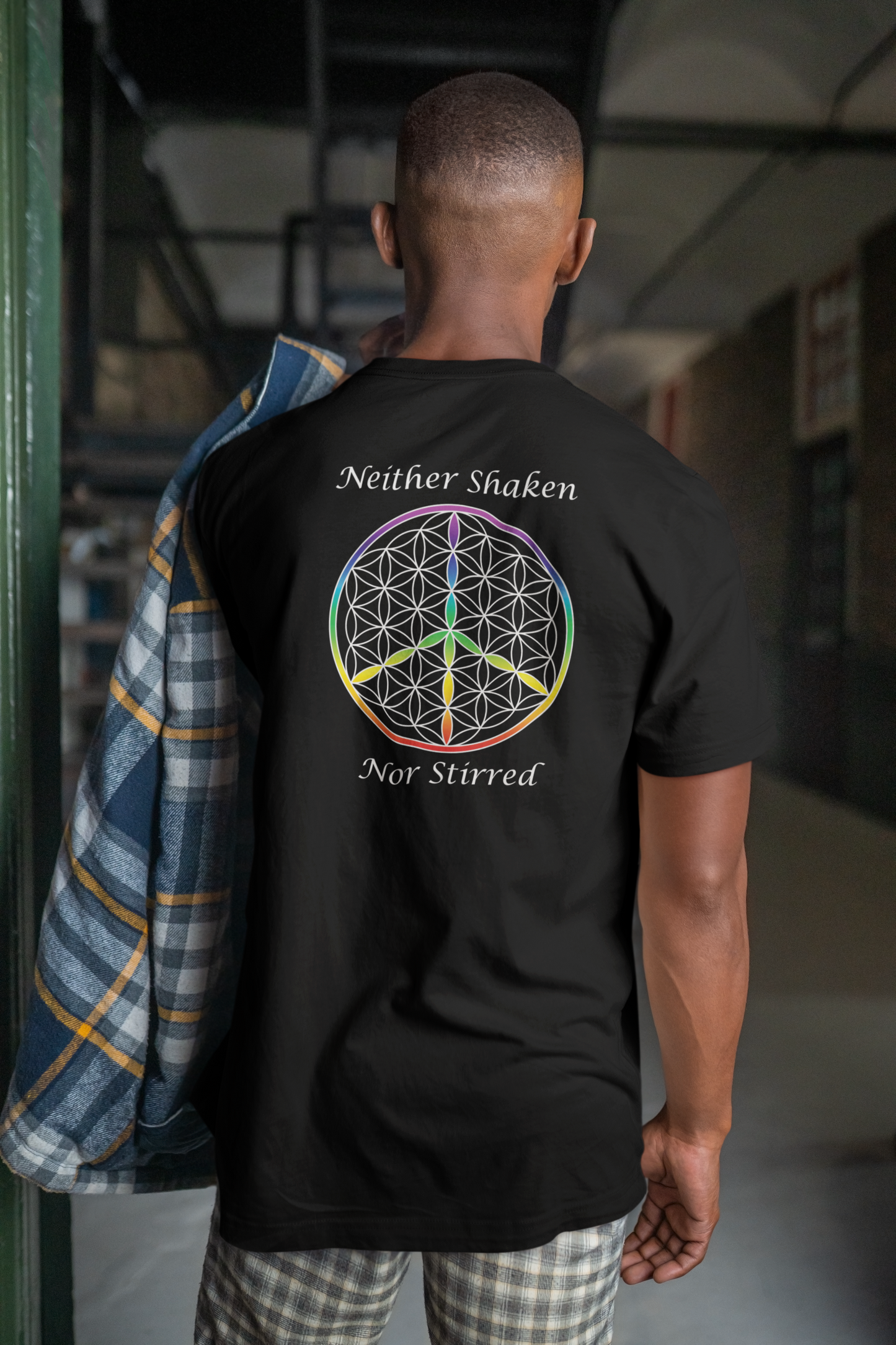 Neither Shaken Nor Stirred Tee (back, white text)