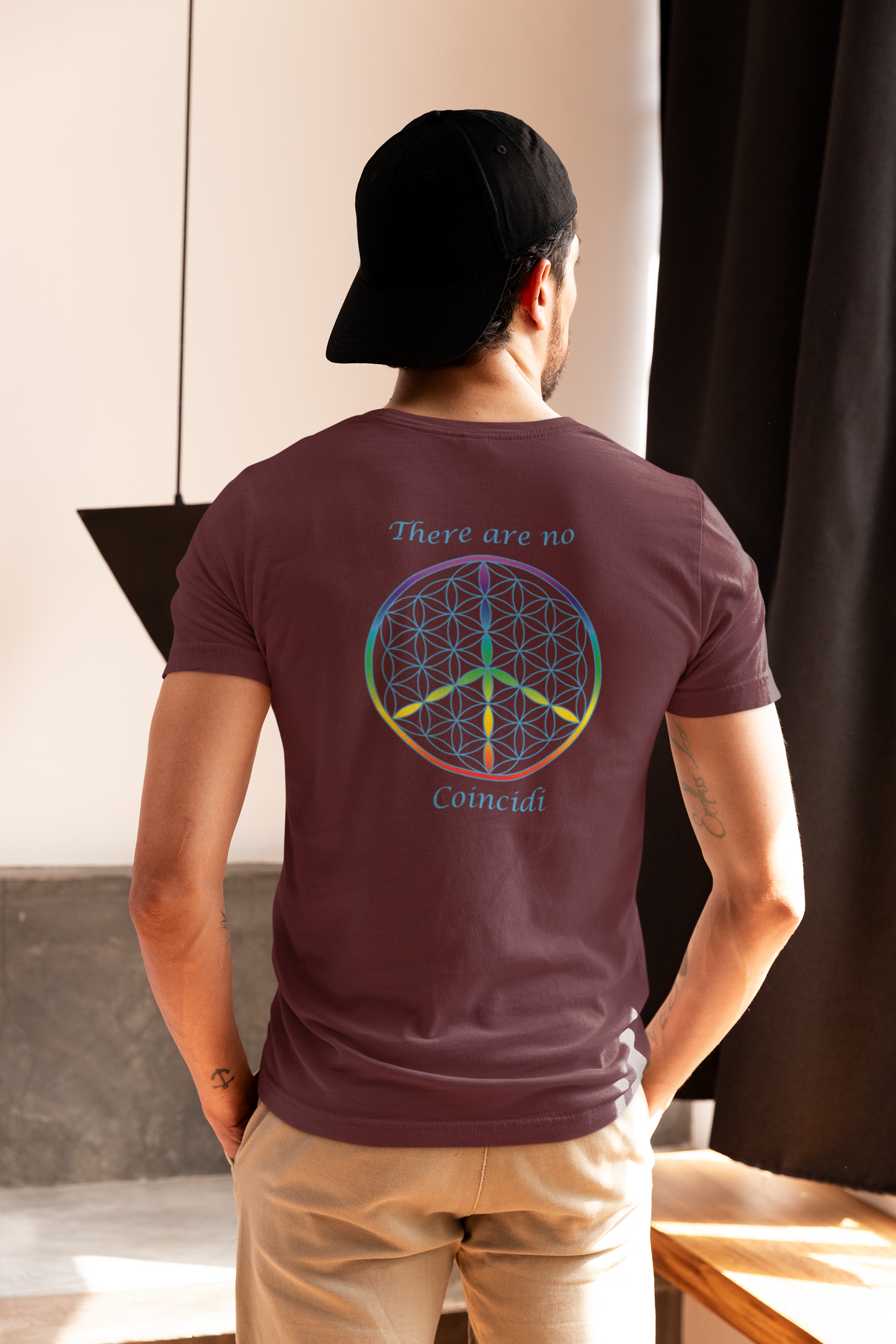 There Are No Coincidi Tee (back, sky blue text)