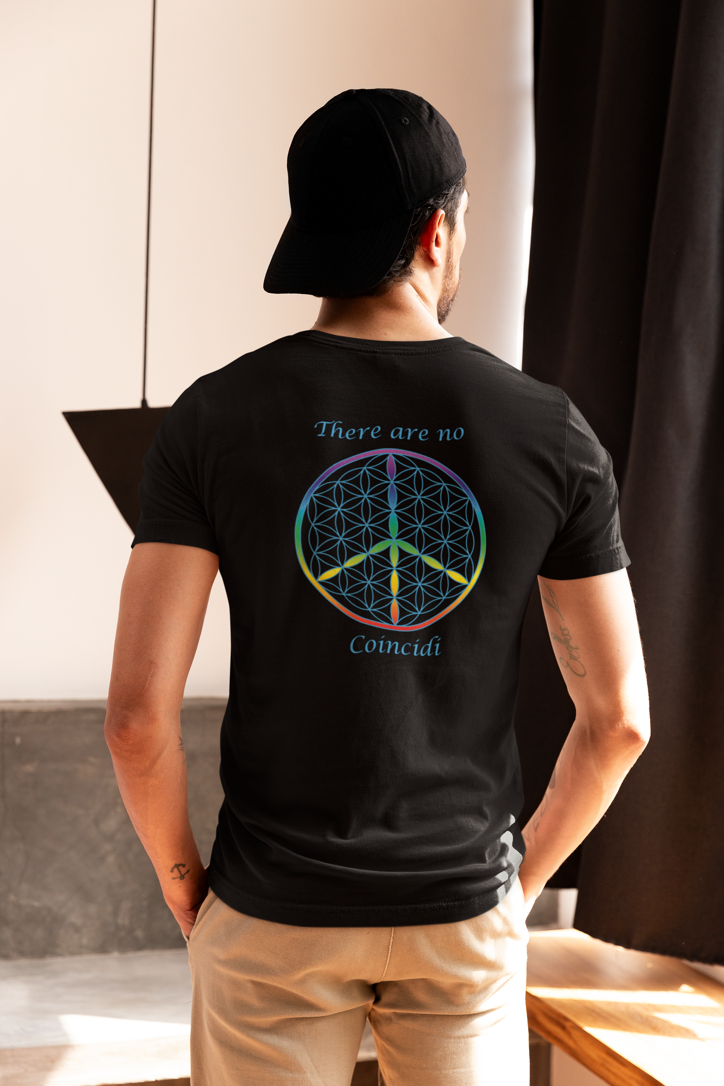 There Are No Coincidi Tee (back, sky blue text)