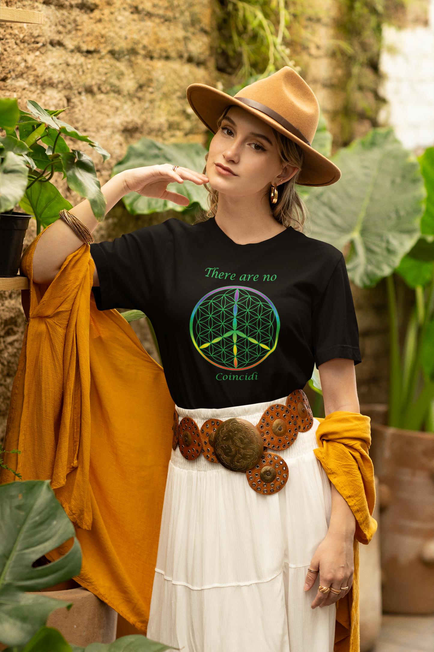 There Are No Coincidi Tee (front, green text)