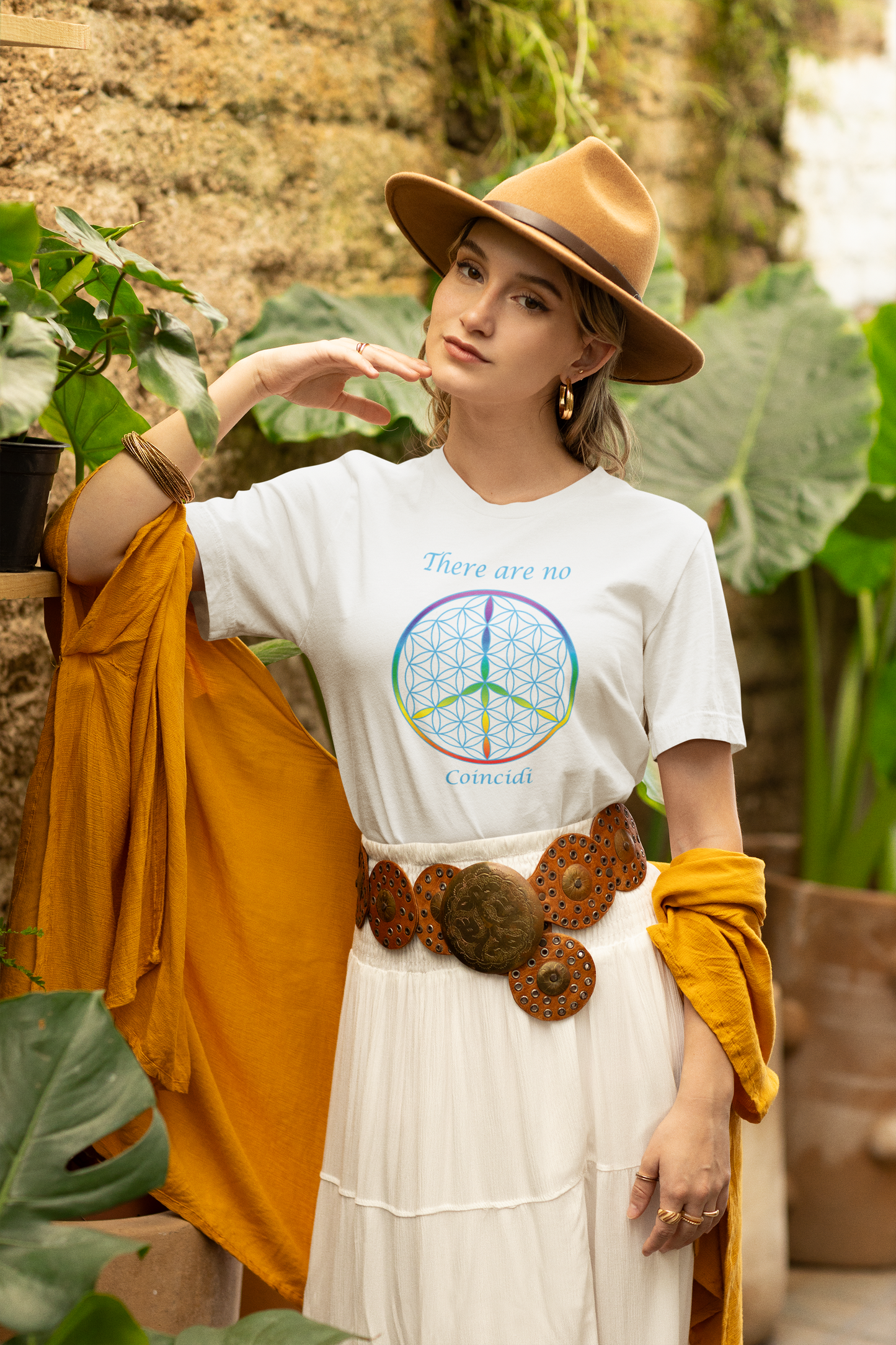 There Are No Coincidi Tee (front, sky blue text)