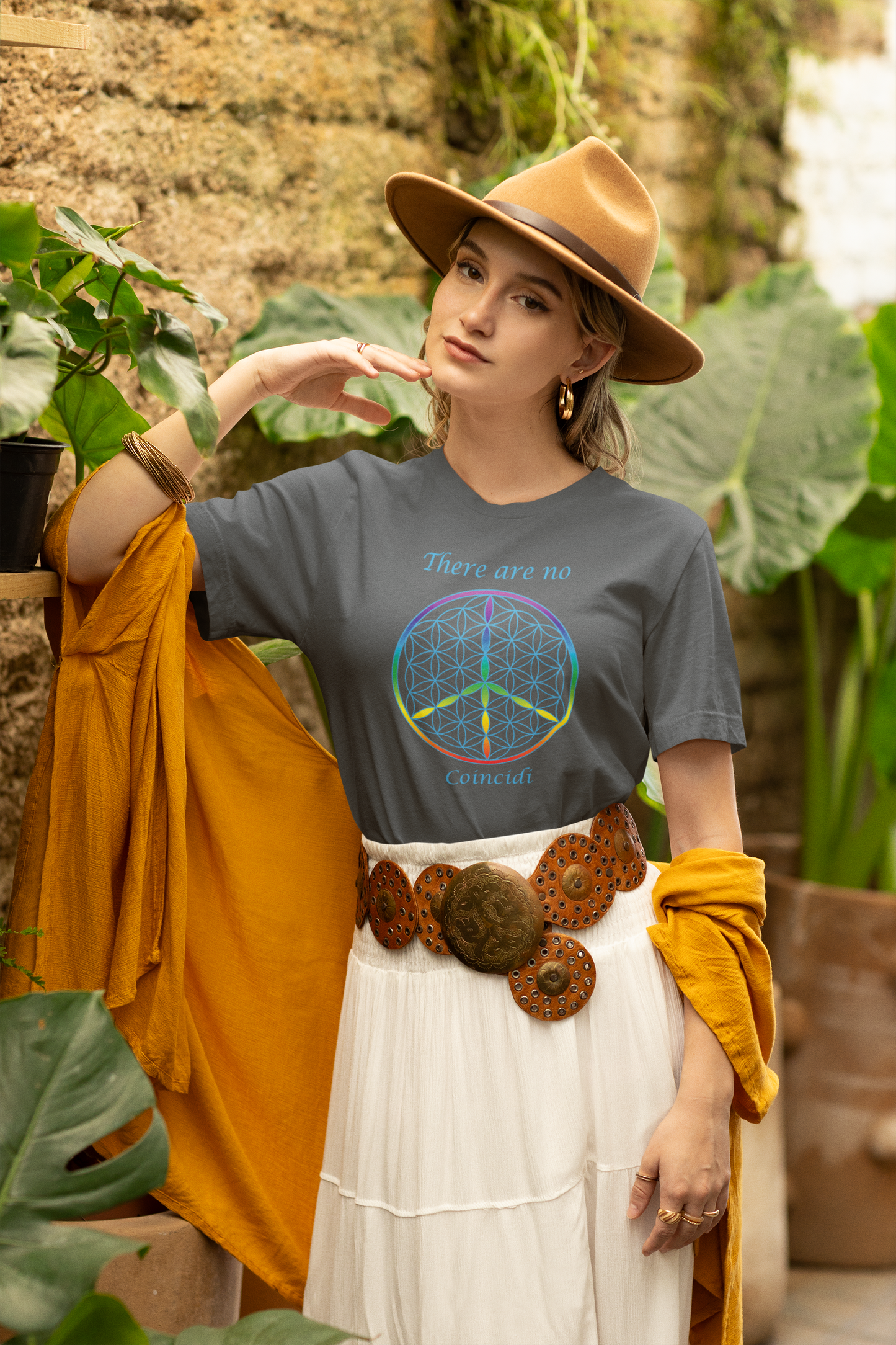 There Are No Coincidi Tee (front, sky blue text)