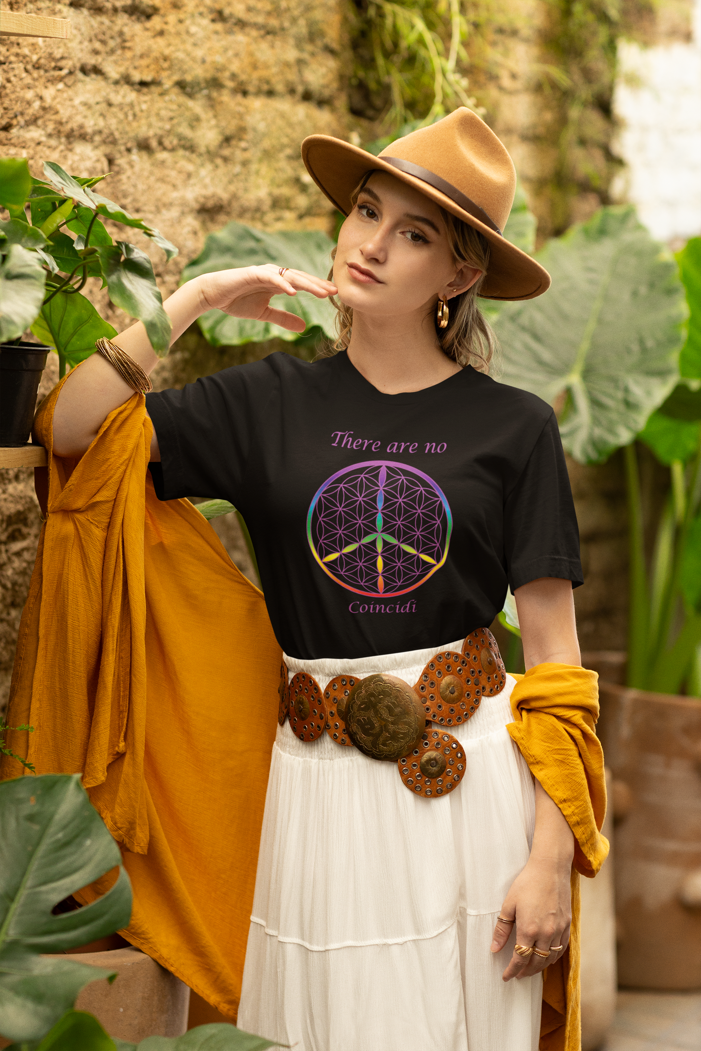 There Are No Coincidi Tee (front, violet text)