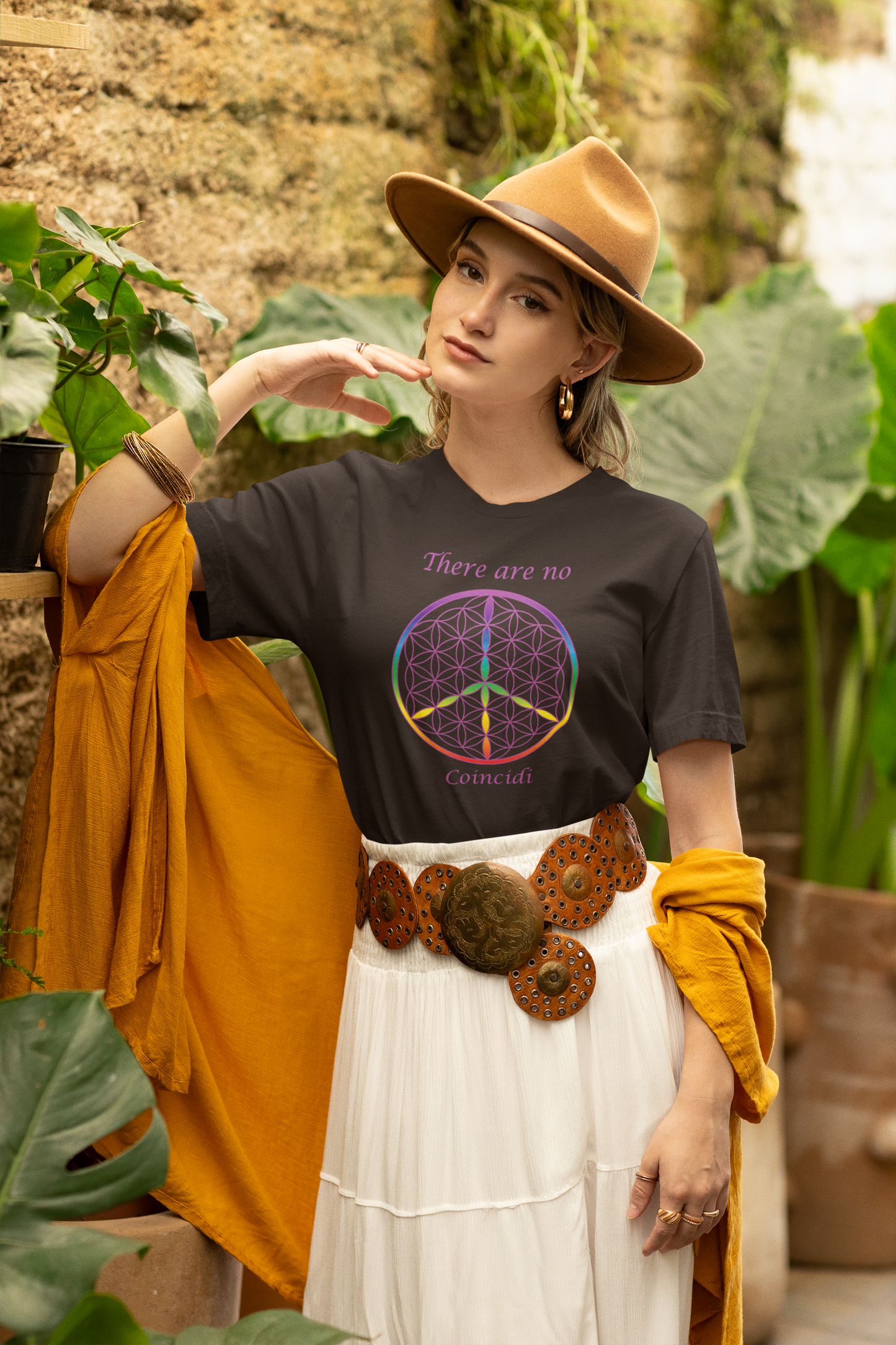 There Are No Coincidi Tee (front, violet text)