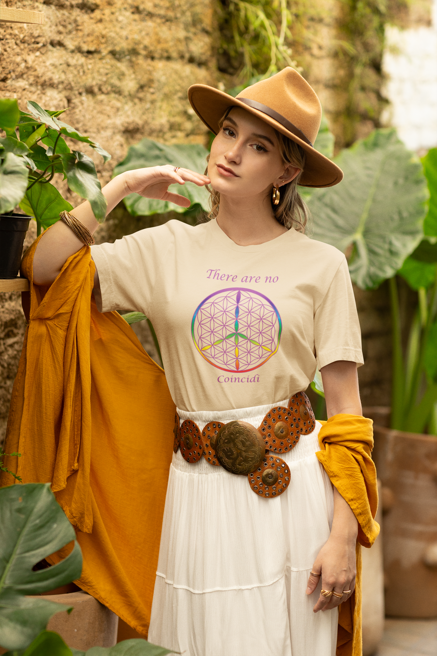 There Are No Coincidi Tee (front, violet text)