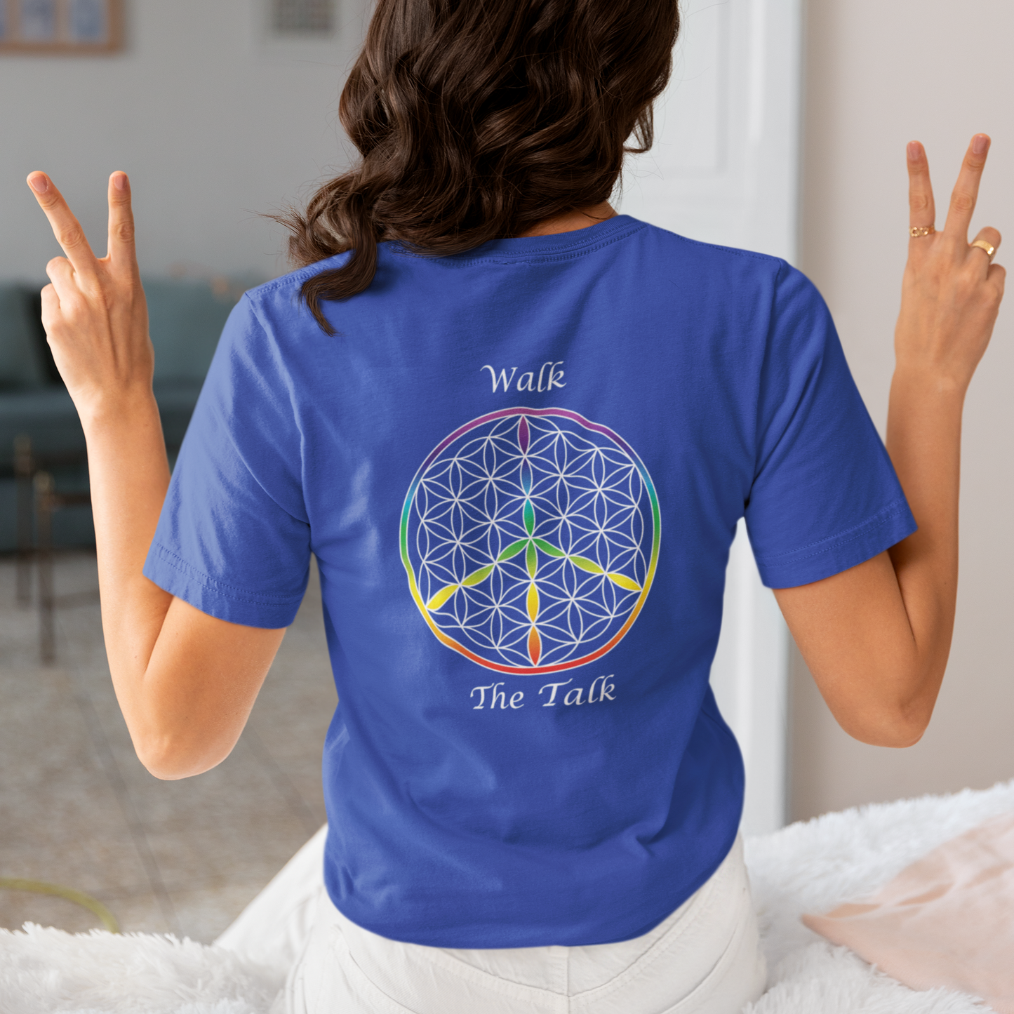 Walk The Talk Tee (back, white text)