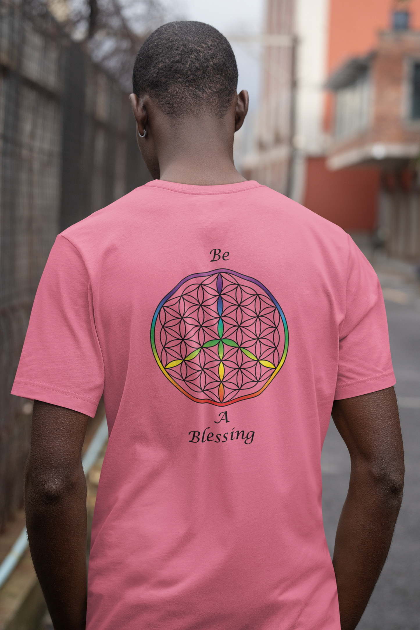 Be A Blessing Tee (back, black text)