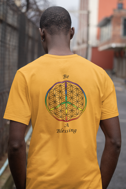 Be A Blessing Tee (back, black text)