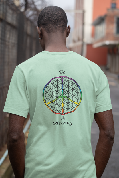 Be A Blessing Tee (back, black text)