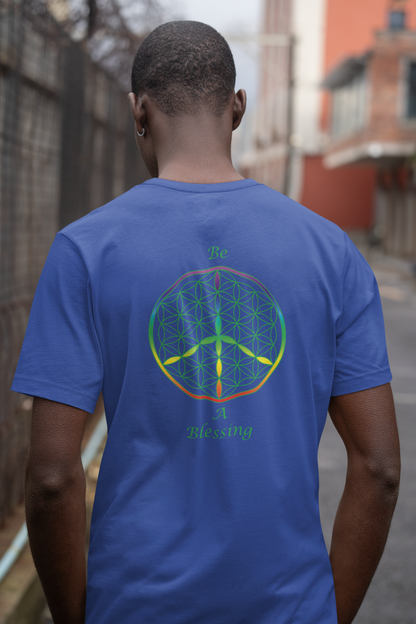 Be A Blessing Tee (back, green text)