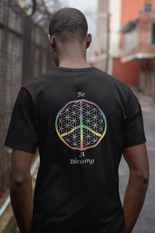 Be A Blessing Tee (back, white text)