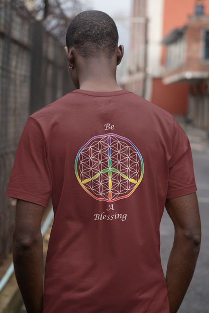 Be A Blessing Tee (back, white text)