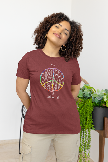Be A Blessing Tee (front, white text)