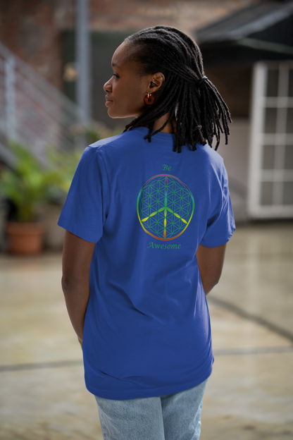 Be Awesome Tee (back, green text)