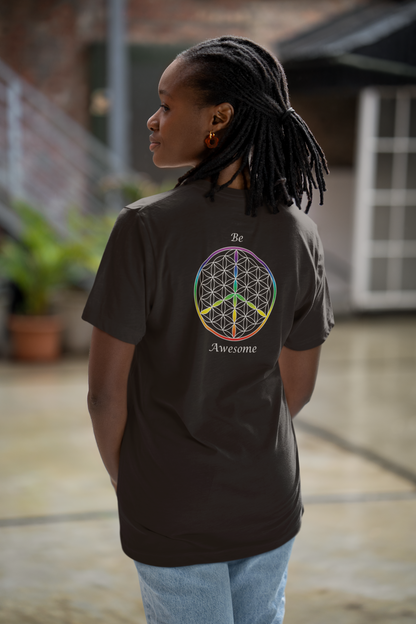 Be Awesome Tee (back, white text)