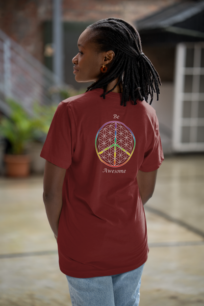 Be Awesome Tee (back, white text)
