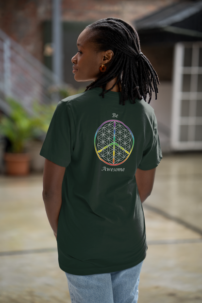 Be Awesome Tee (back, white text)