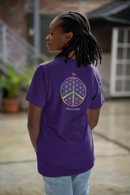 Be Awesome Tee (back, white text)